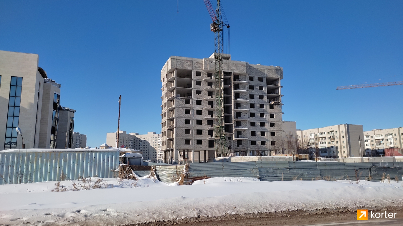 Ход строительства ЖК Лея-Север - Ракурс 1, февраль 2022