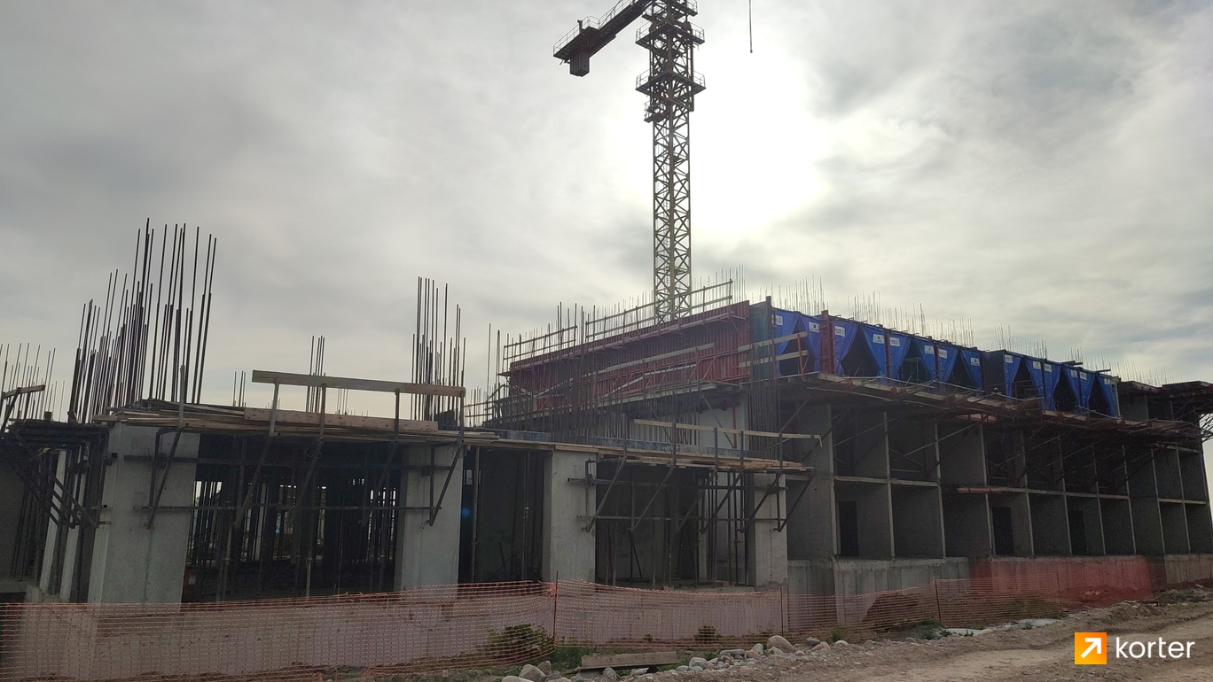 Ход строительства ЖК Altyn City - Ракурс 24, май 2022