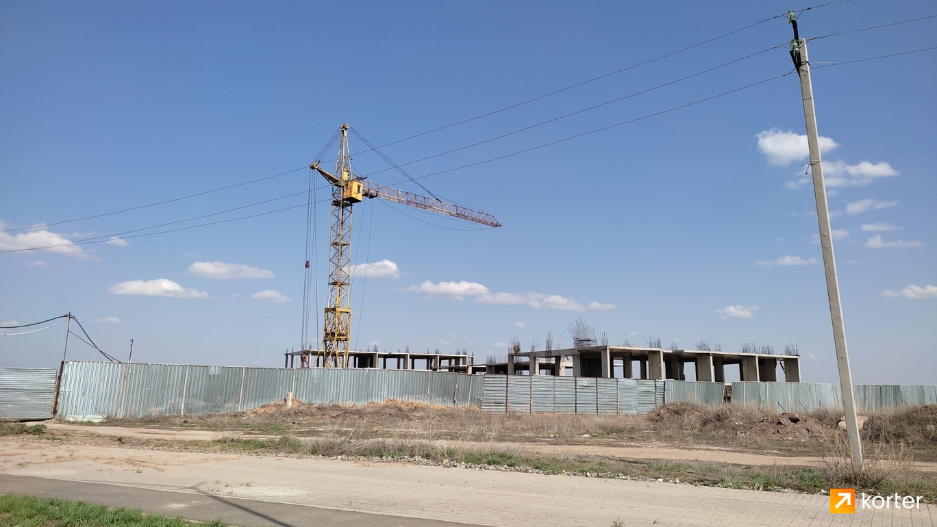 Ход строительства ЖК Фараб - Ракурс 1, май 2022