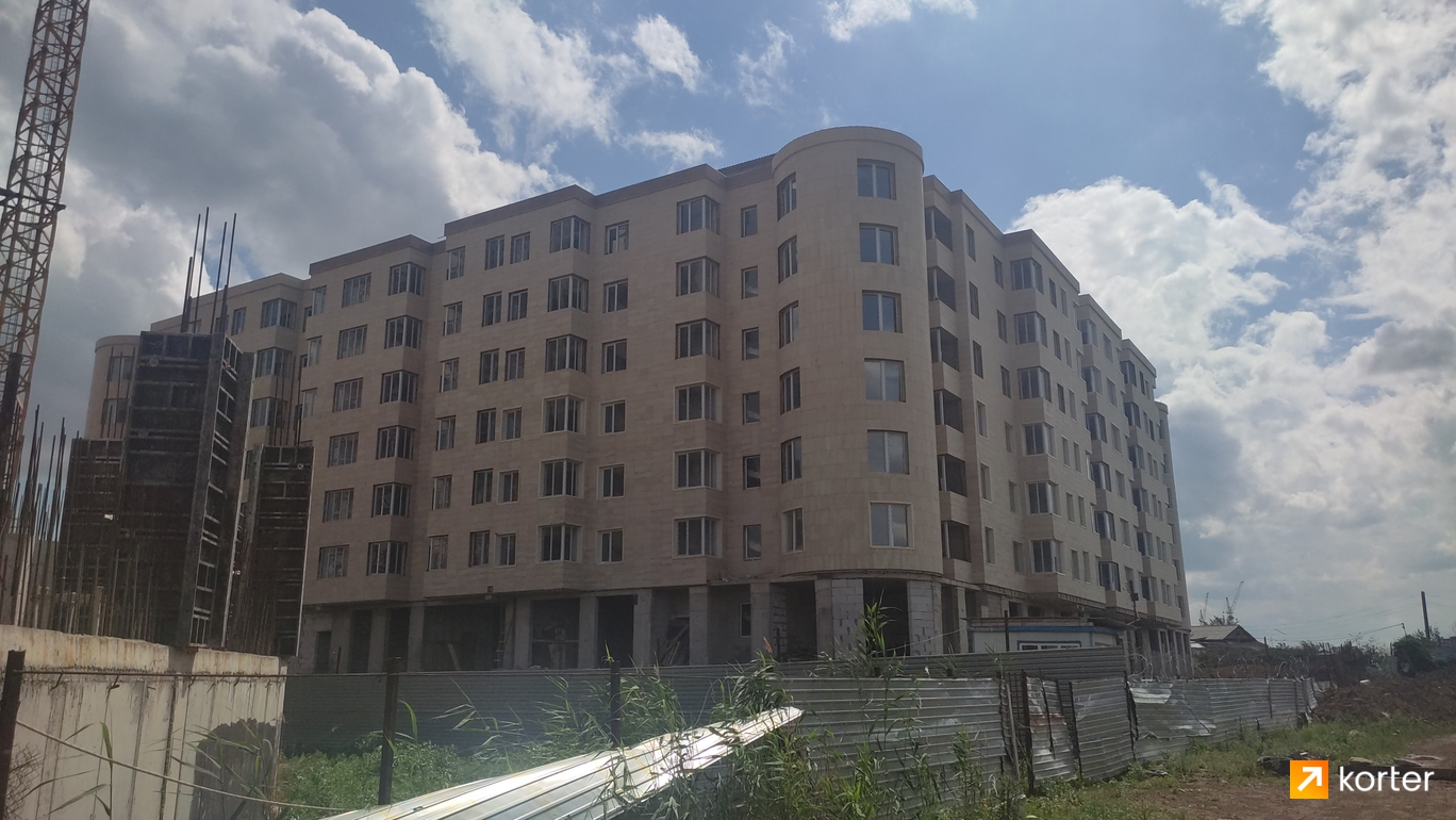 Ход строительства ЖК Ордабасы - Ракурс 1, июнь 2022