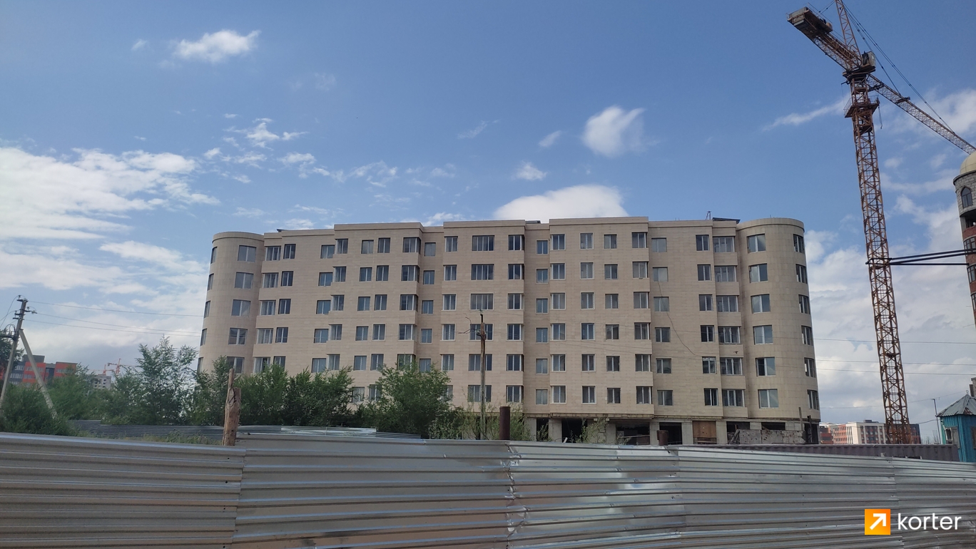 Ход строительства ЖК Ордабасы - Ракурс 3, июнь 2022
