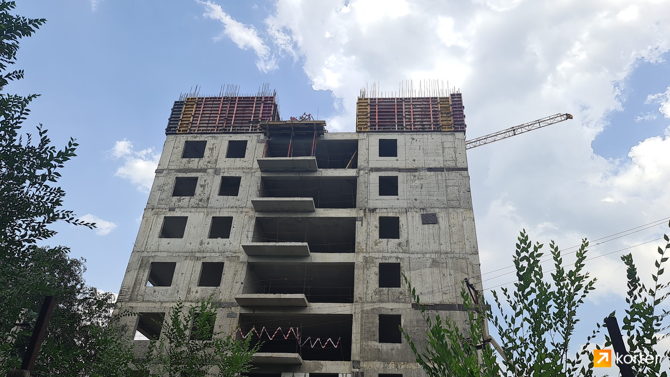 Ход строительства ЖК Qalqaman - Ракурс 4, июнь 2022