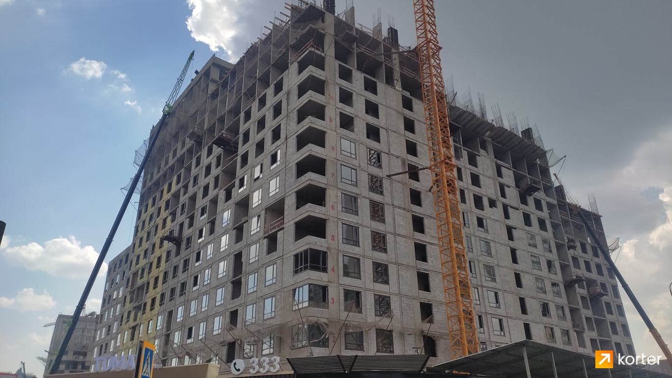 Ход строительства ЖК Murager - Ракурс 3, август 2022