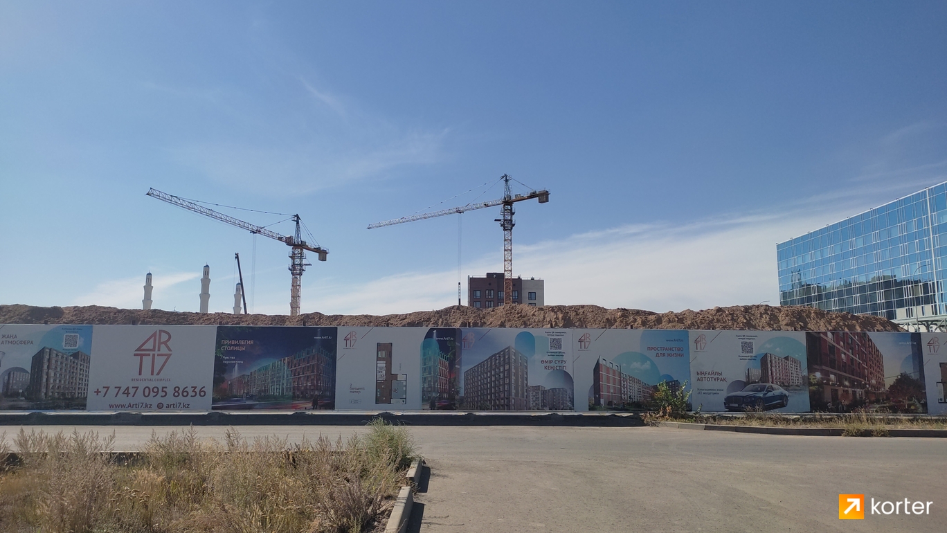 Ход строительства ЖК Arti7 - Ракурс 4, август 2022