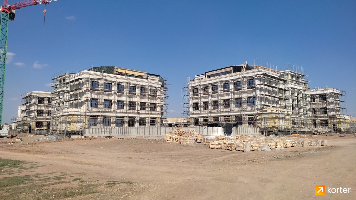 Ход строительства VIP городок Saranda - Ракурс 12, август 2022