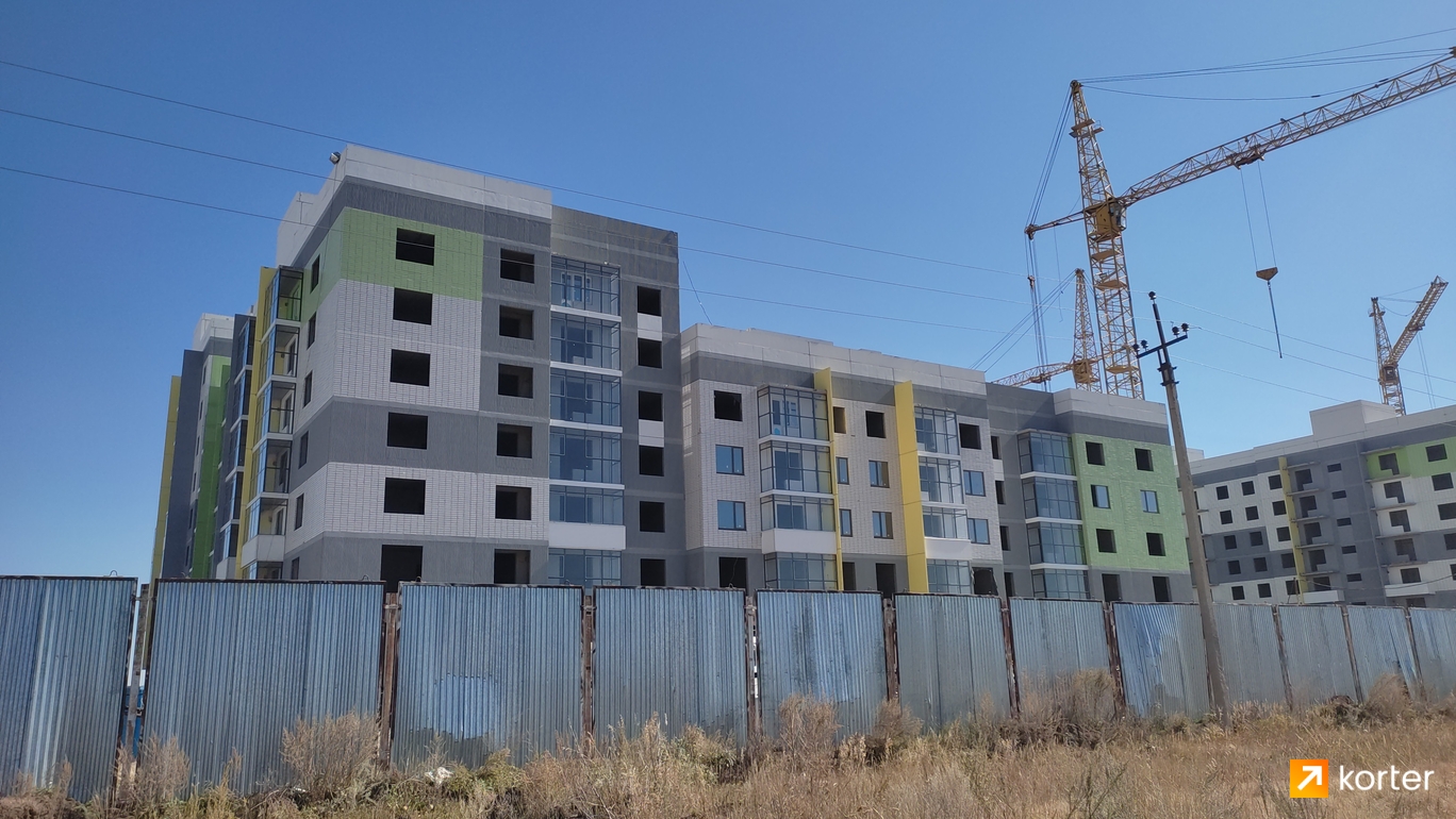 Ход строительства ЖК Багыстан - Ракурс 9, сентябрь 2022