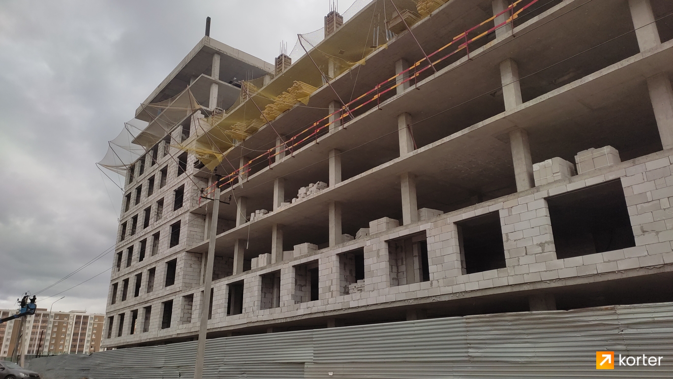 Ход строительства ЖК Amanat - Ракурс 6, сентябрь 2022