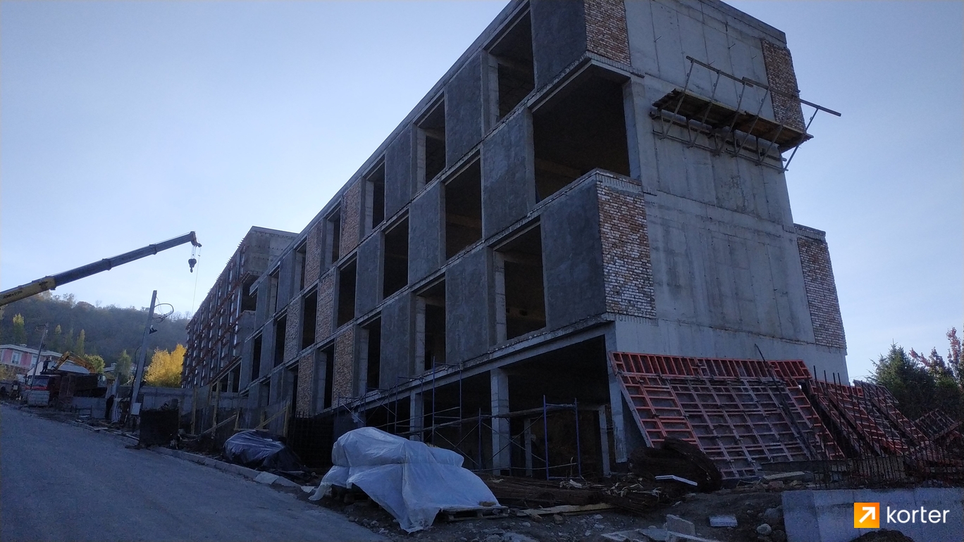 Ход строительства ЖК Domino Life apartments - Ракурс 3, октябрь 2022