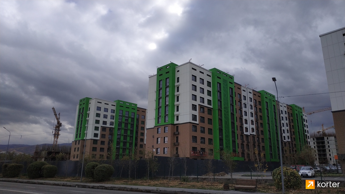 Ход строительства ЖК Green City - Ракурс 7, октябрь 2022