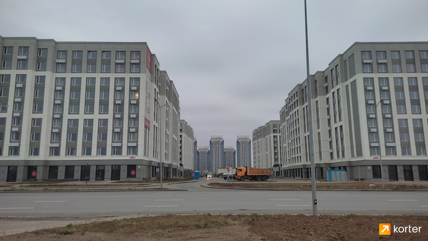 Ход строительства ЖК Qazyna - Ракурс 10, октябрь 2022