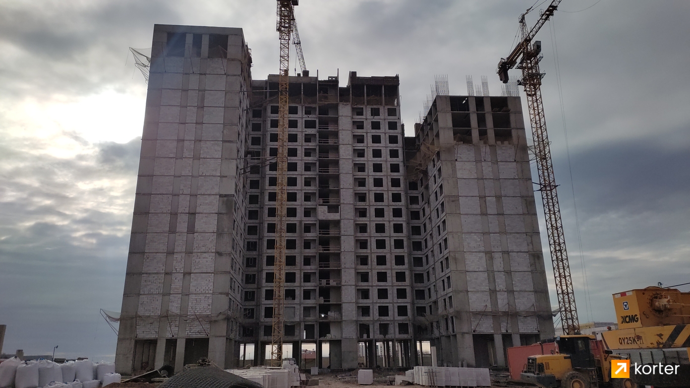 Ход строительства ЖК Turan Palace - Ракурс 5, октябрь 2022