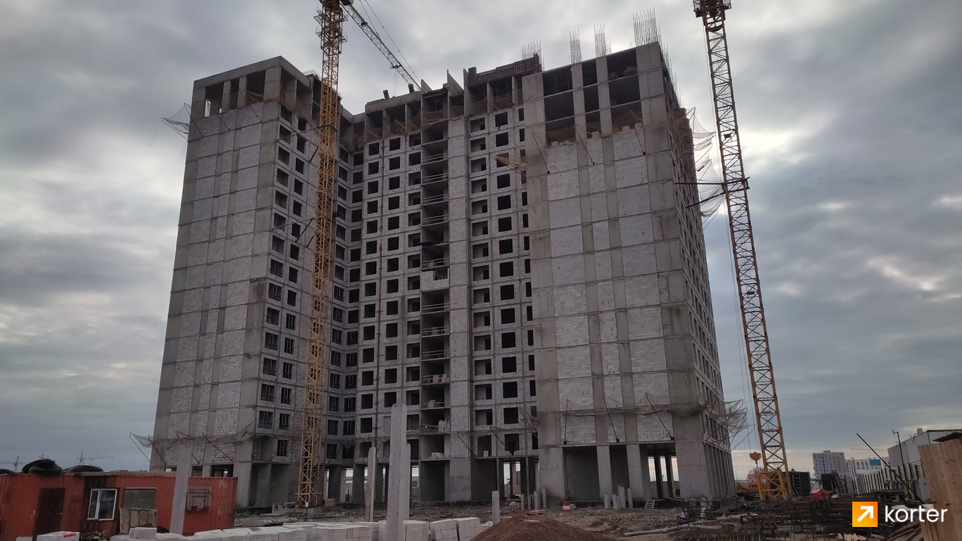 Ход строительства ЖК Turan Palace - Ракурс 6, октябрь 2022