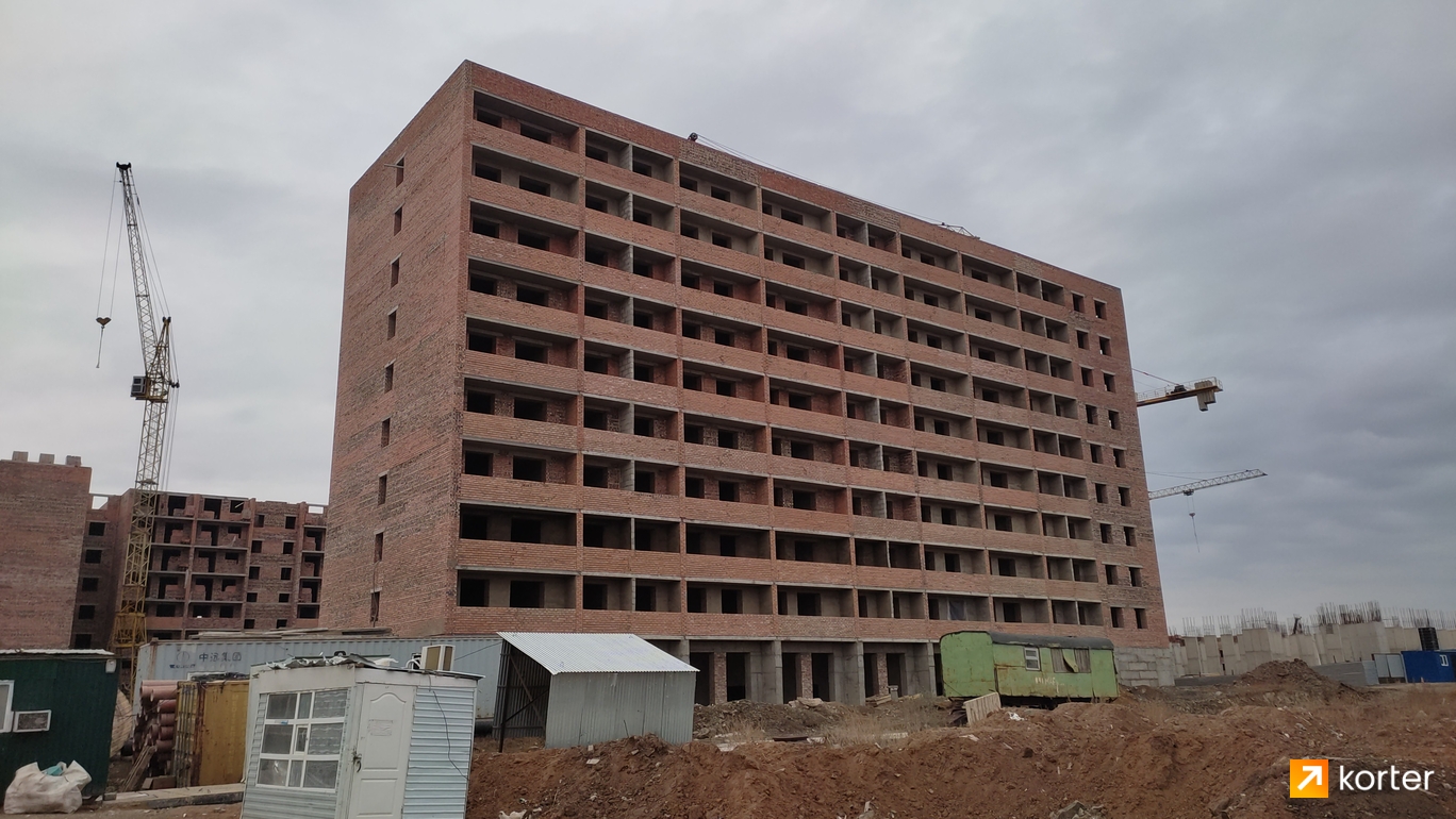 Ход строительства ЖК Баскару 2, 3, 4 - Ракурс 1, октябрь 2022