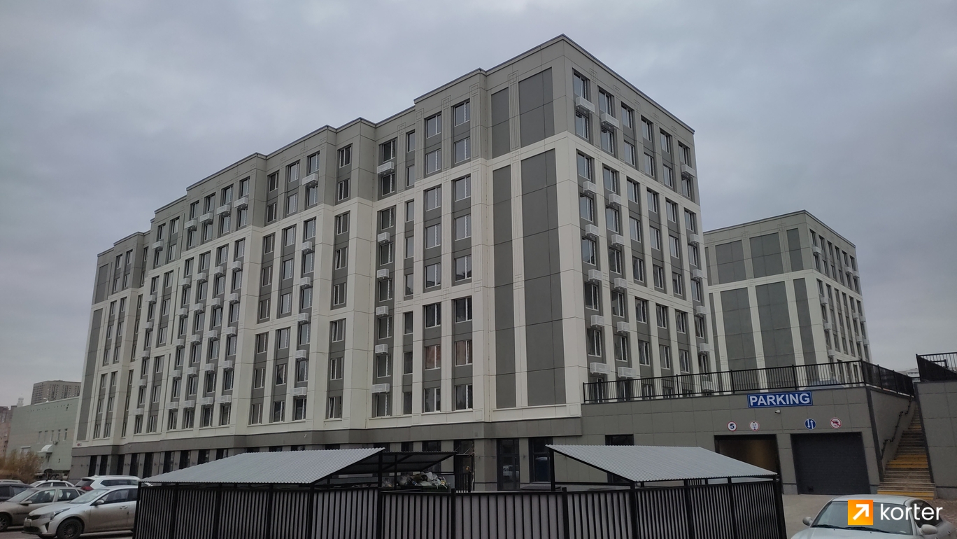 Ход строительства ЖК Qazyna - Ракурс 3, октябрь 2022