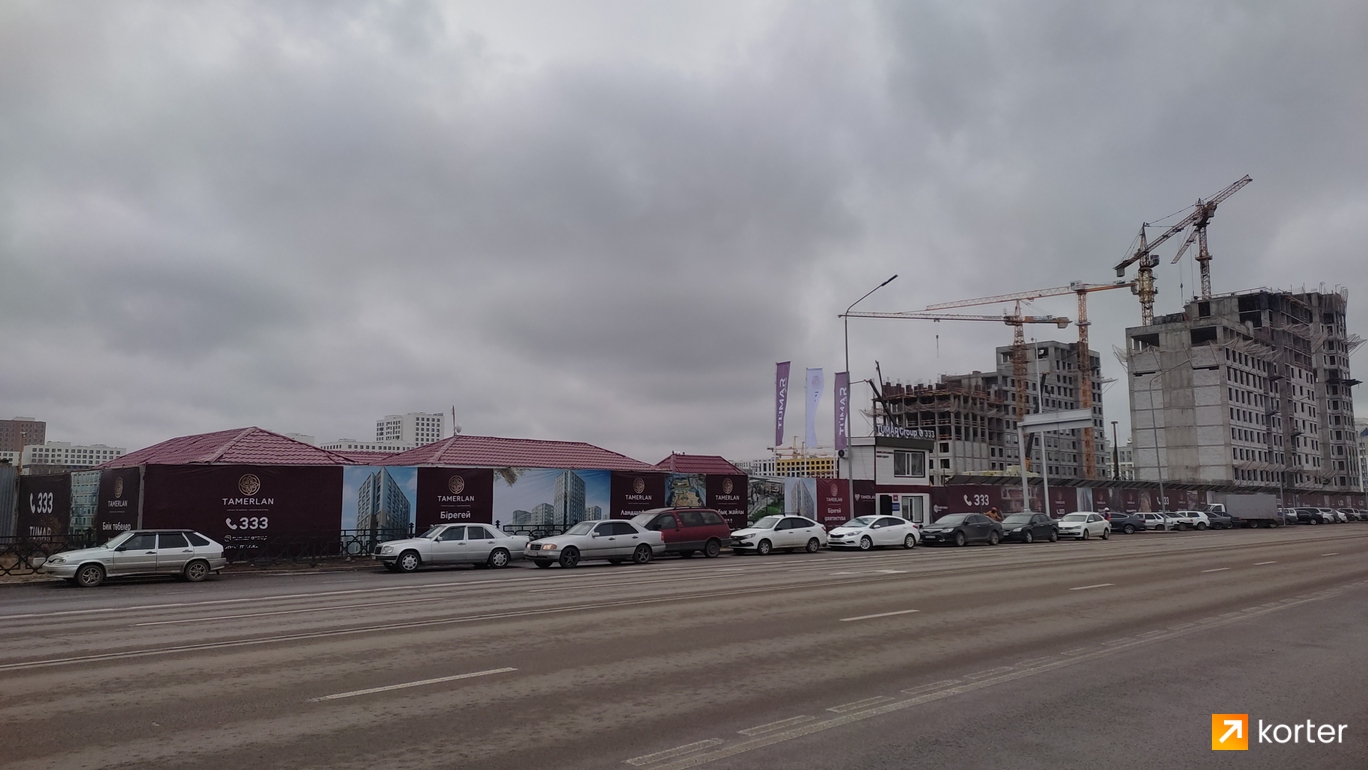 Ход строительства ЖК Tamerlan - Ракурс 4, октябрь 2022