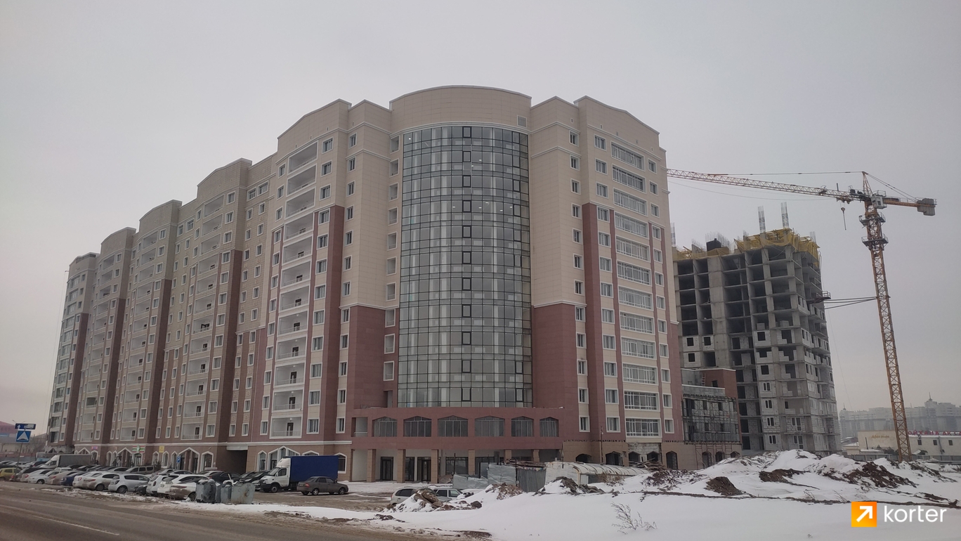 Ход строительства ЖК Арыстан - Ракурс 1, ноябрь 2022