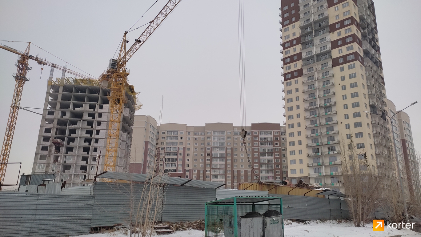 Ход строительства ЖК Арыстан - Ракурс 7, ноябрь 2022