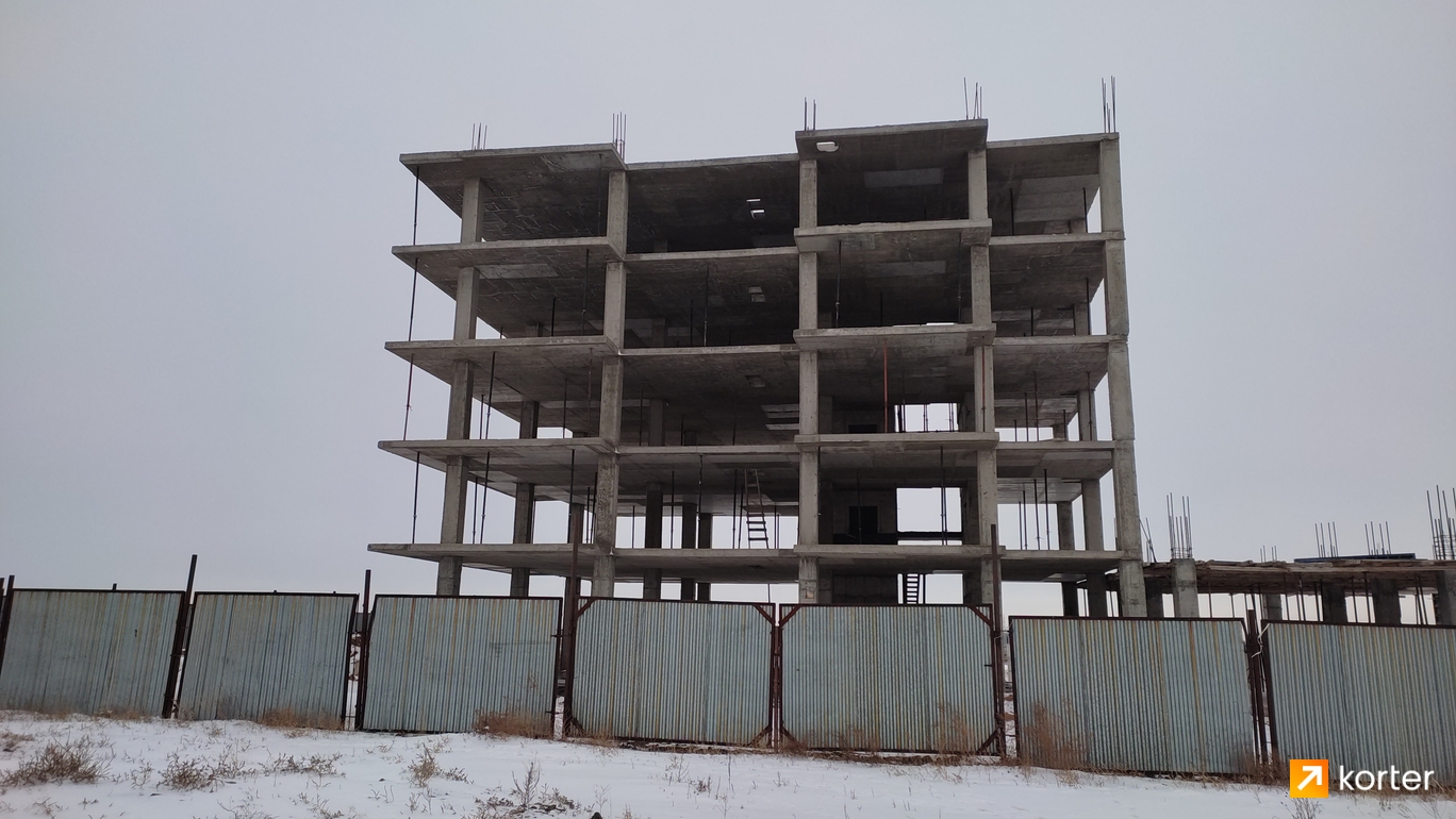 Ход строительства ЖК на ул. Байтурсынова - Ракурс 3, ноябрь 2022