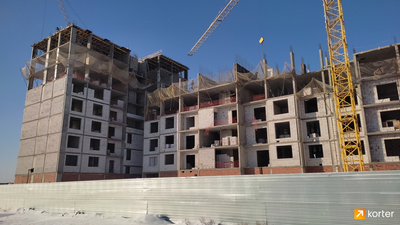 Ход строительства ЖК Shugyla - Ракурс 2, ноябрь 2022