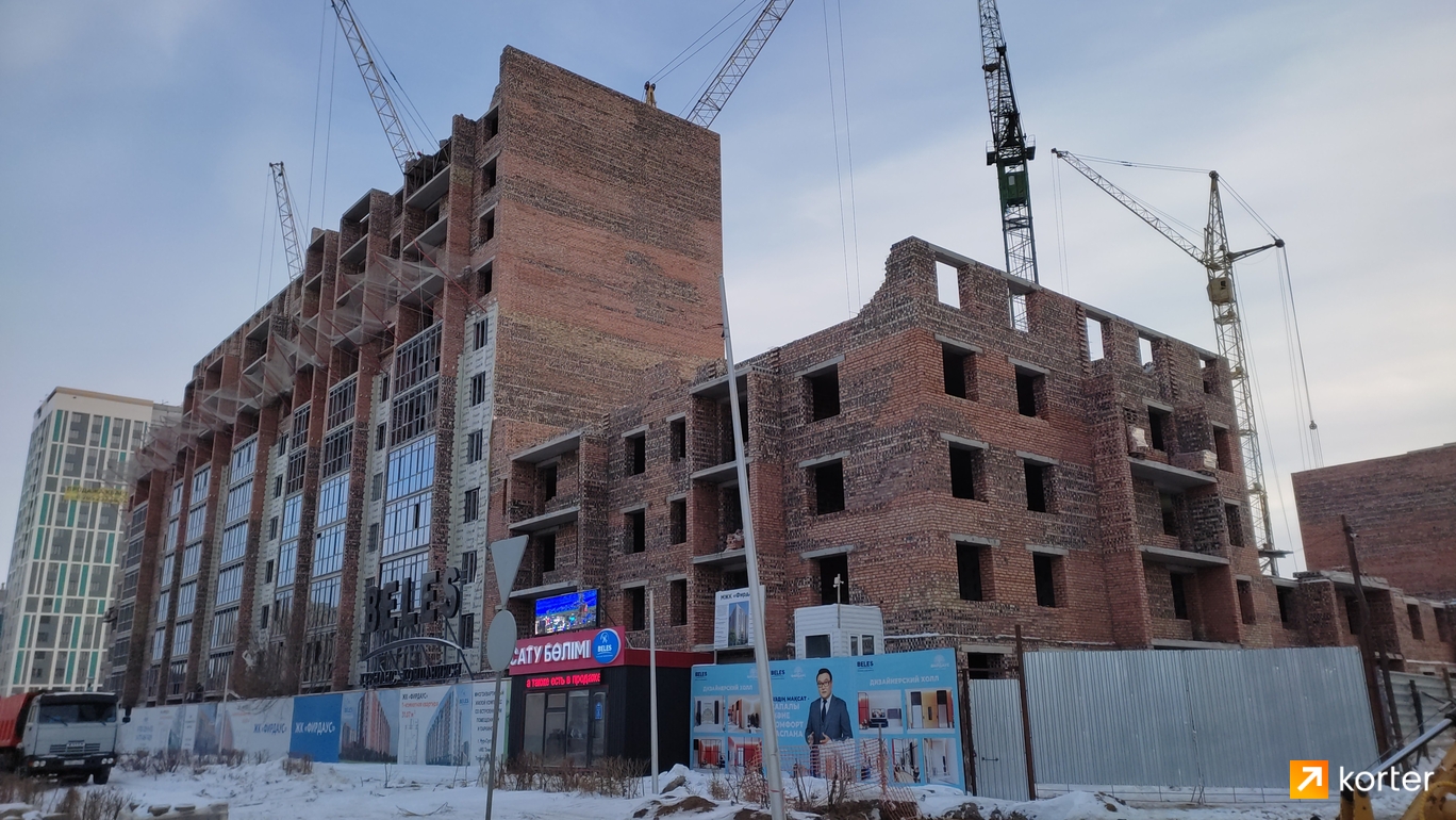 Ход строительства ЖК Фирдаус - Ракурс 2, ноябрь 2022