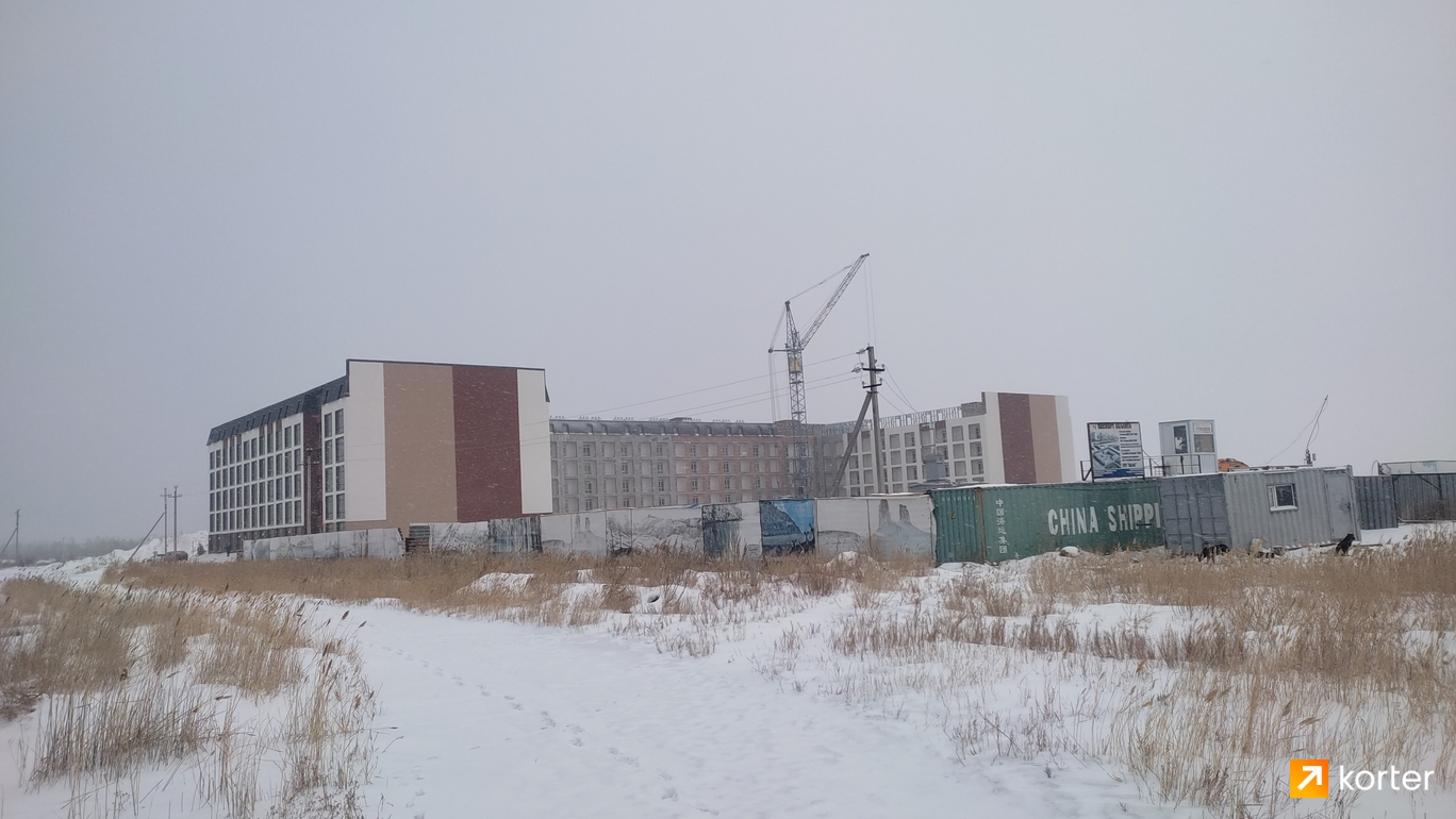 Ход строительства ЖК Aq-Jol - Ракурс 6, декабрь 2022