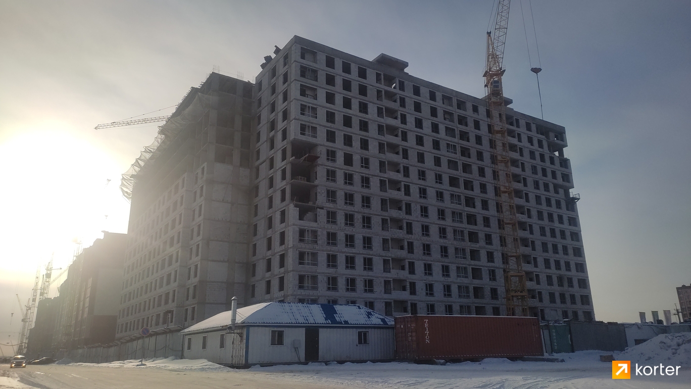 Ход строительства ЖК Zauzar - Ракурс 3, декабрь 2022