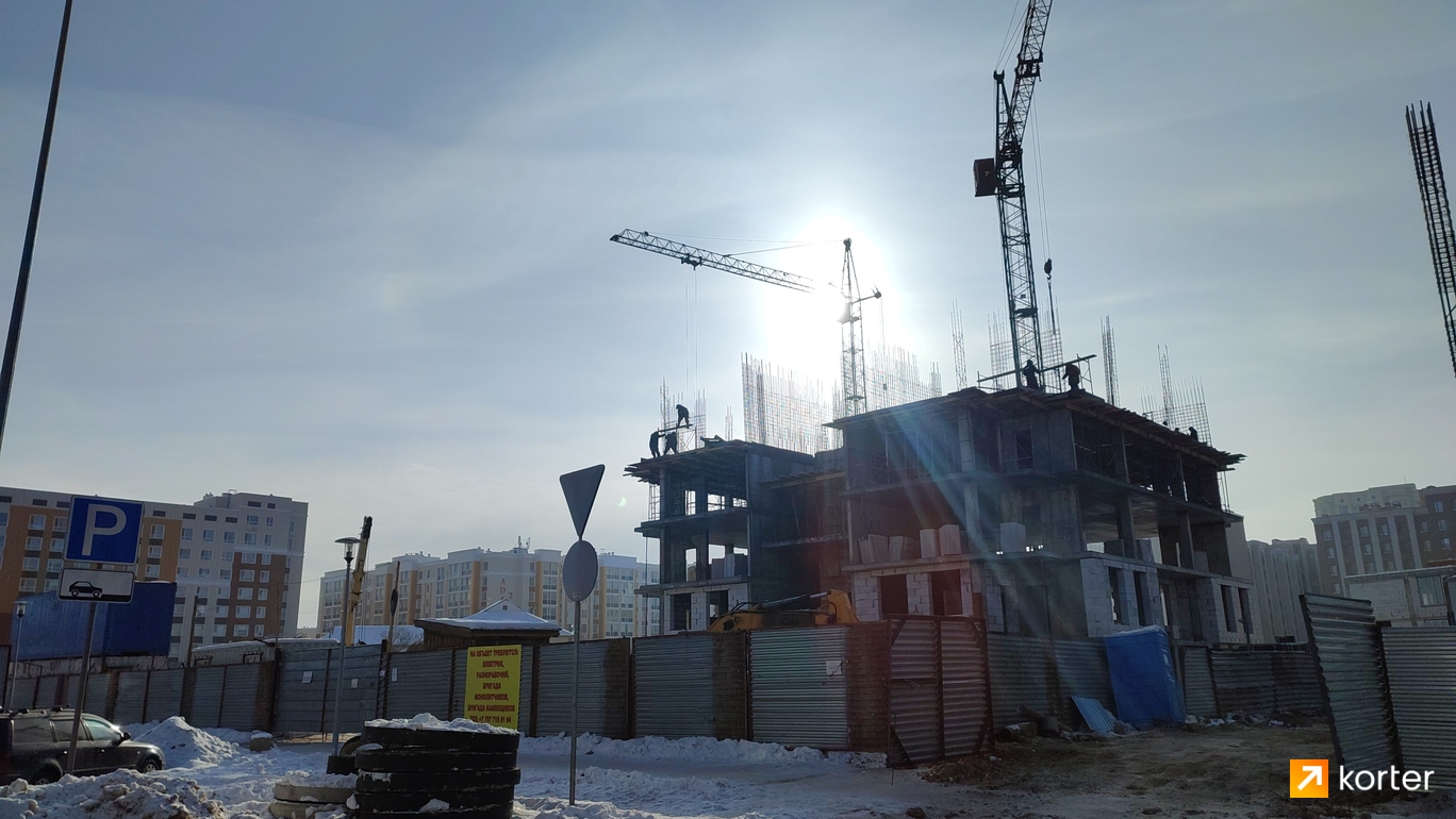 Ход строительства ЖК Amal' - Ракурс 2, февраль 2023