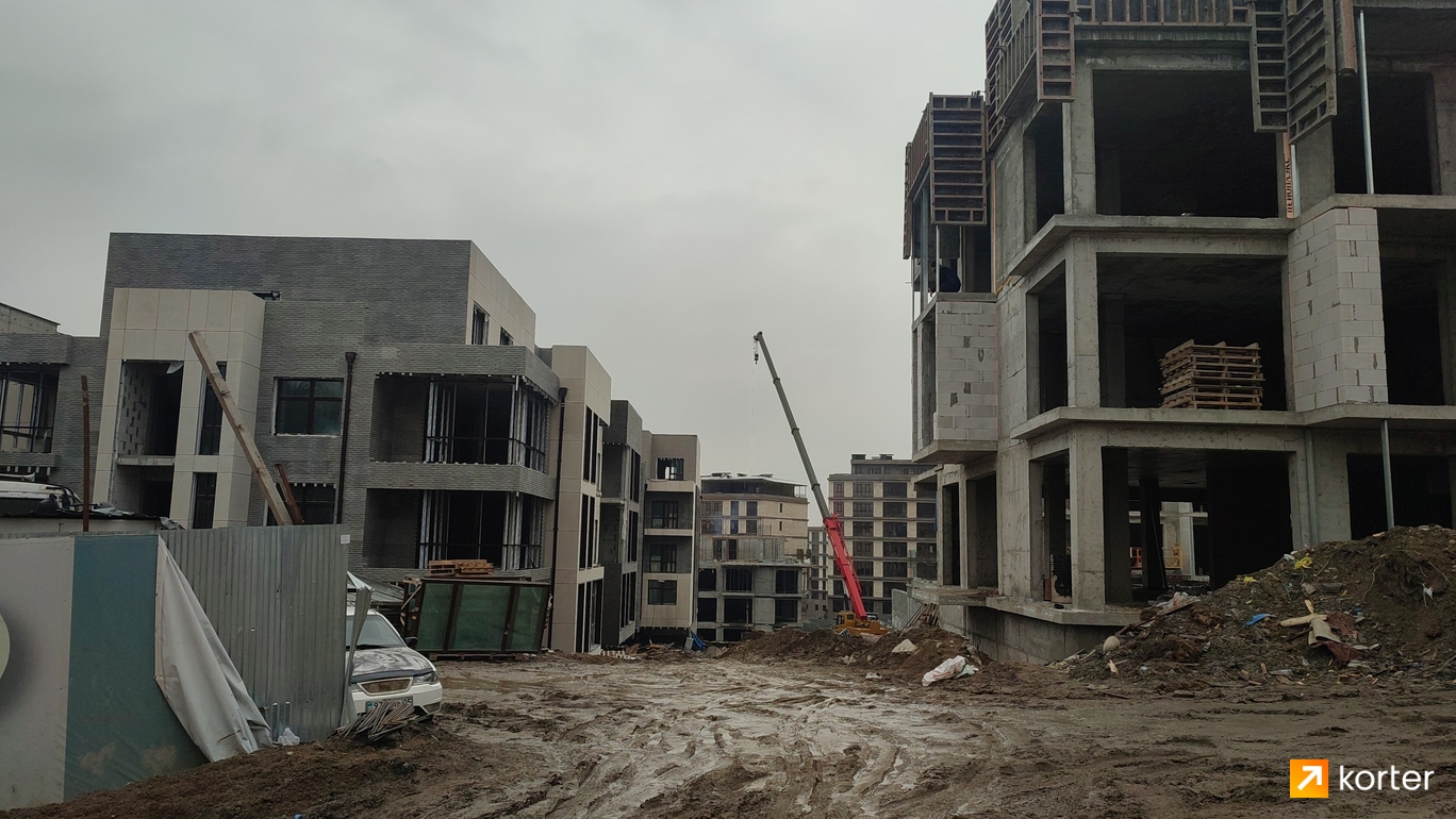 Ход строительства Клубная резиденция Grande Vie - Ракурс 4, февраль 2023