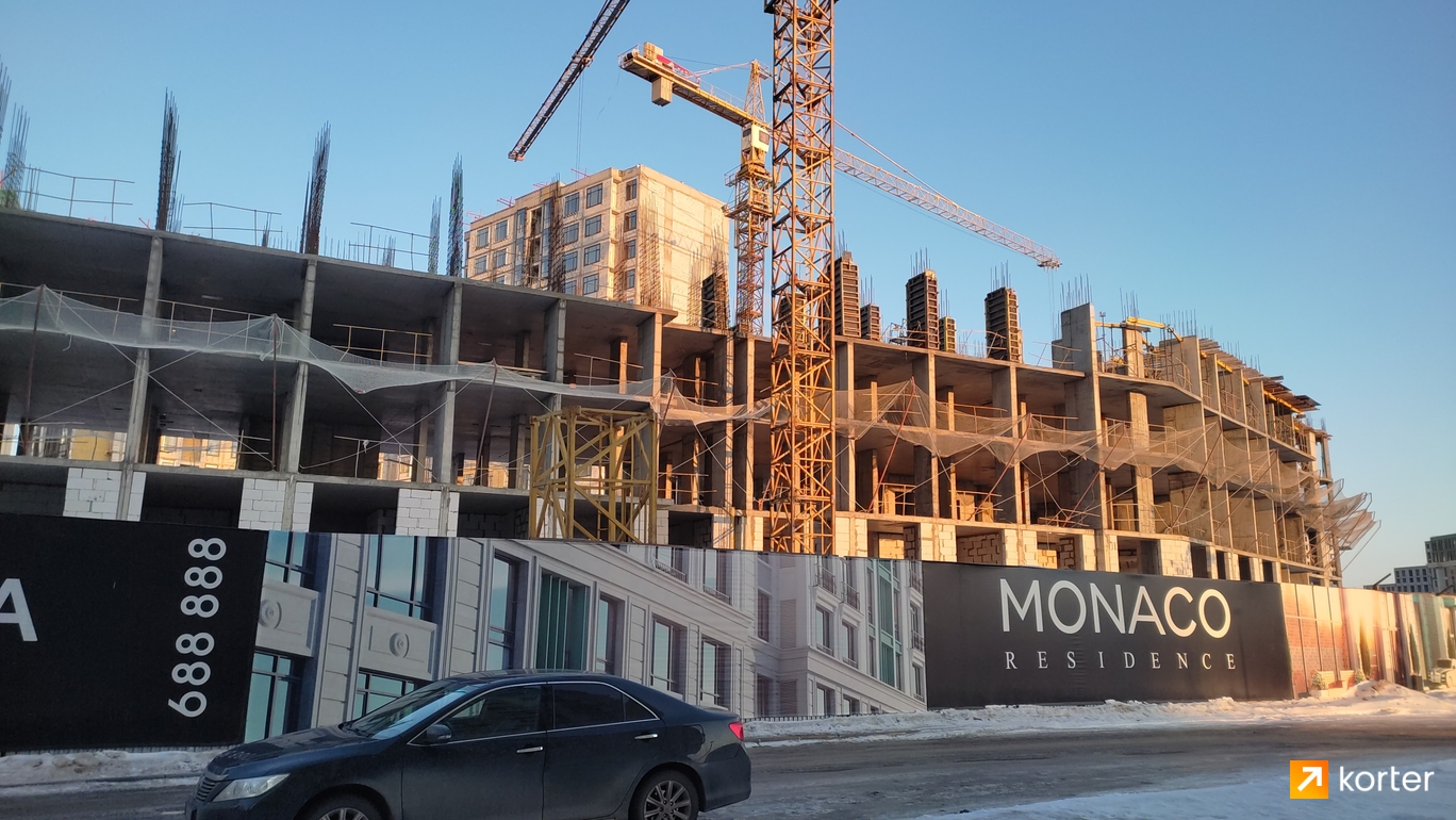 Ход строительства ЖК Monaco Residence - Ракурс 9, февраль 2023