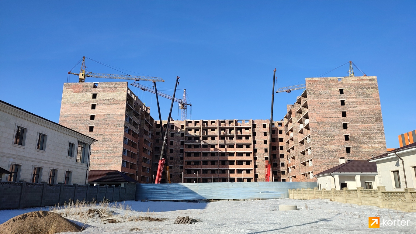 Ход строительства ЖК Баскару 2, 3, 4, 5 - Ракурс 2, март 2023