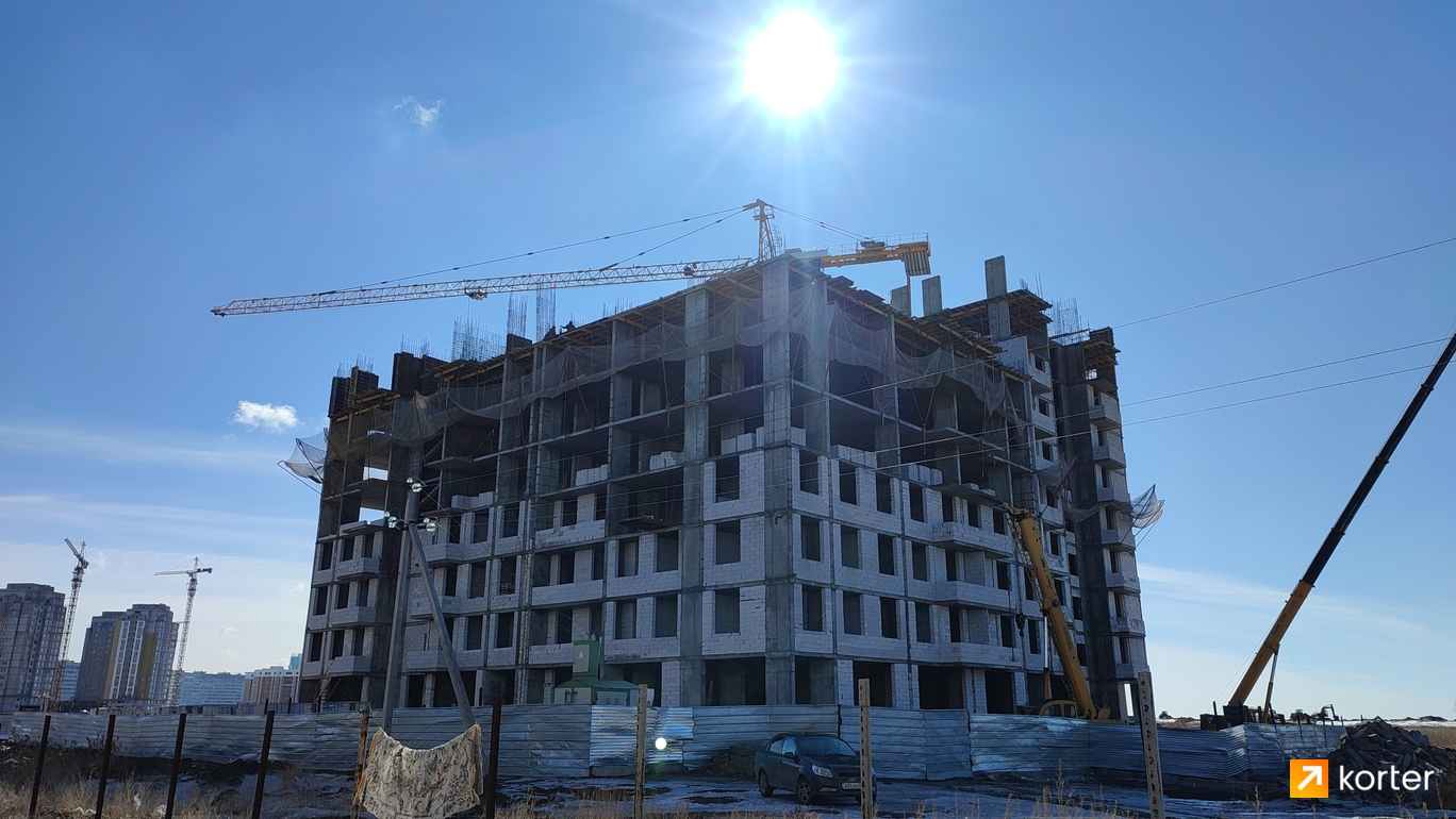 Ход строительства ЖК Shyngys - Ракурс 2, март 2023