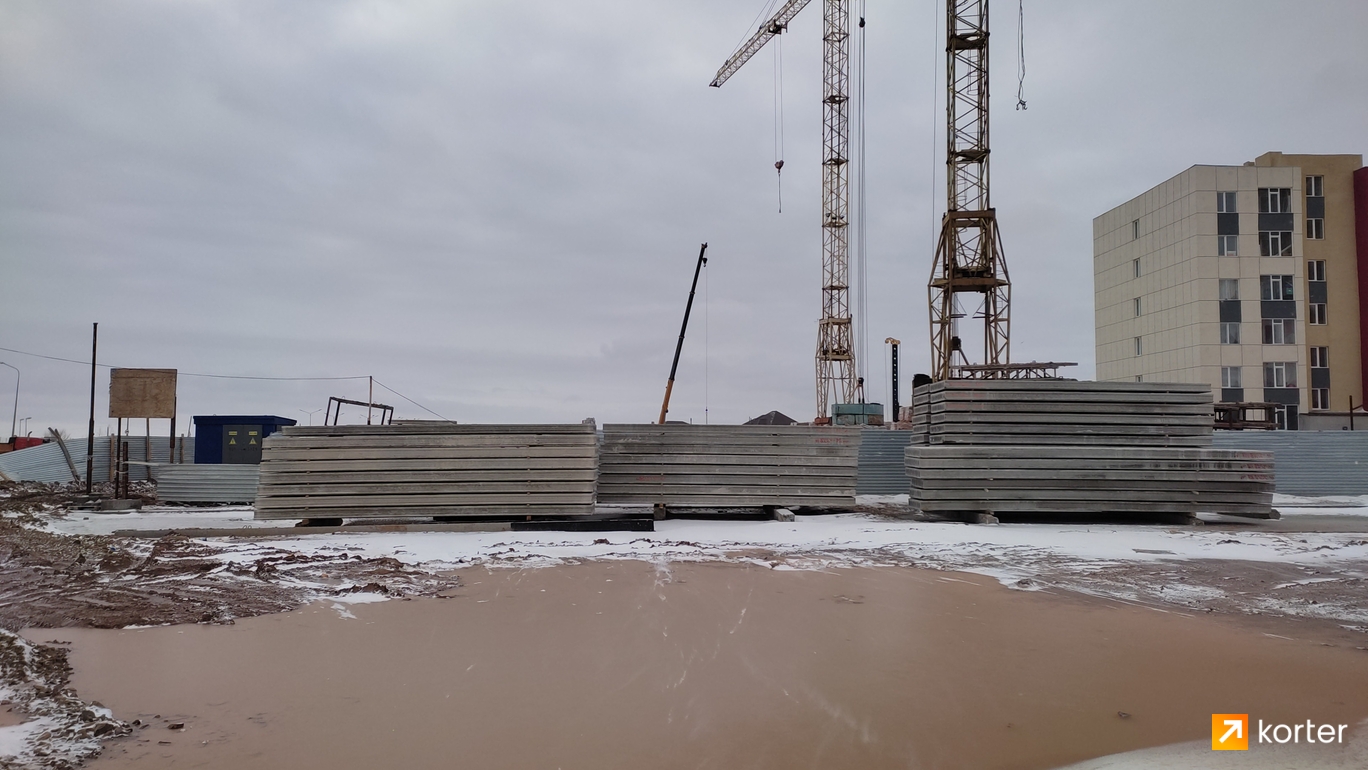 Ход строительства ЖК Yrys - Ракурс 5, март 2023