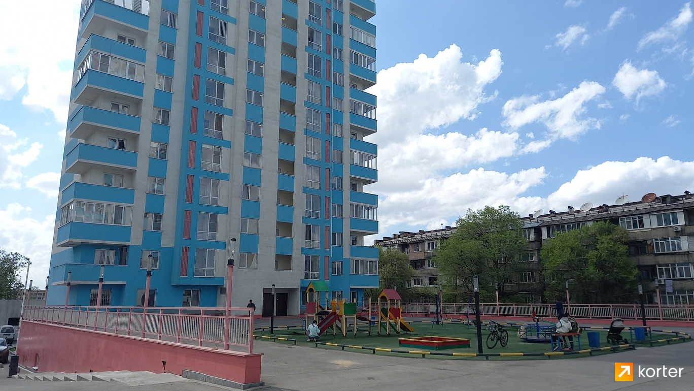 Ход строительства ЖК на Ташкентской - Ракурс 3, апрель 2023