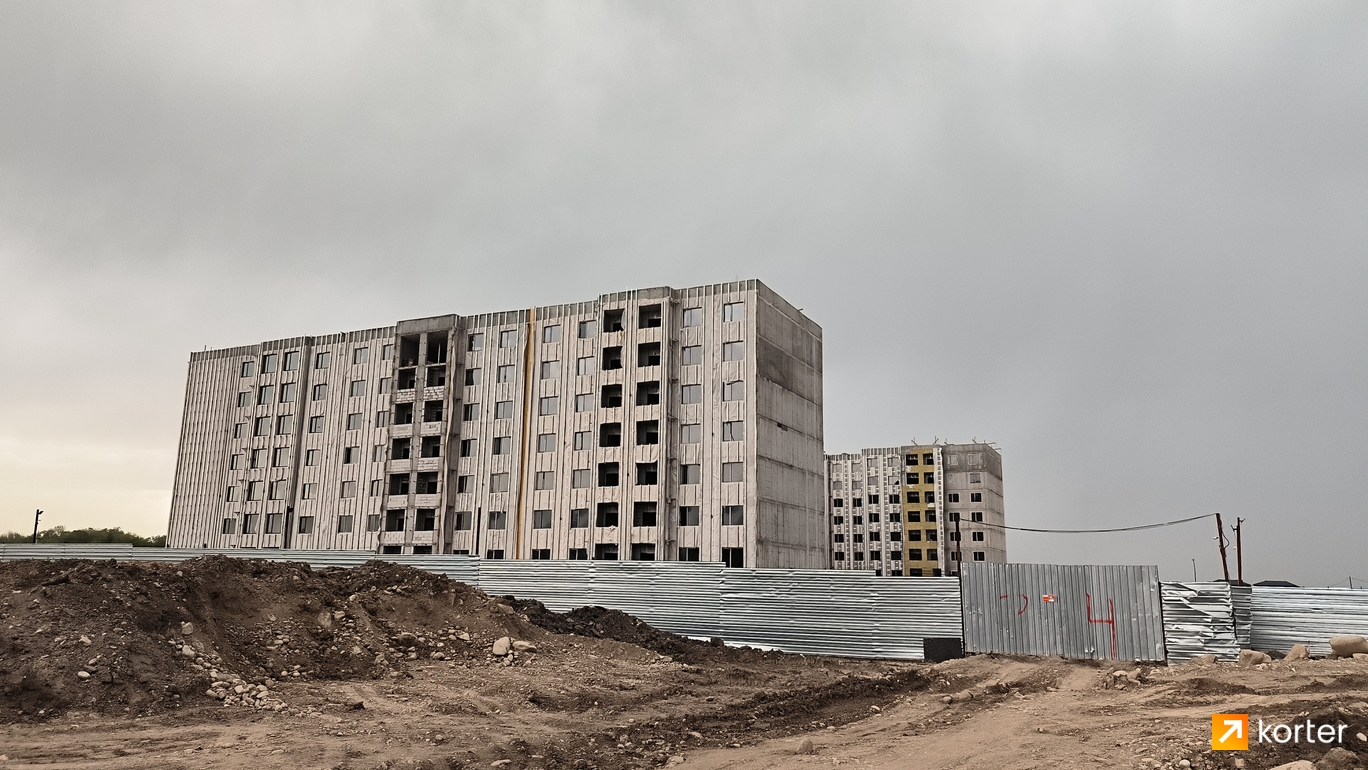 Ход строительства ЖК Qazyna - Ракурс 1, апрель 2023