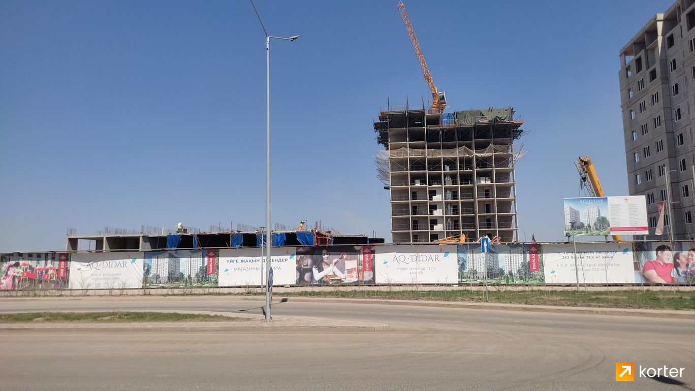 Ход строительства ЖК Altyn Besik - Ракурс 4, май 2023