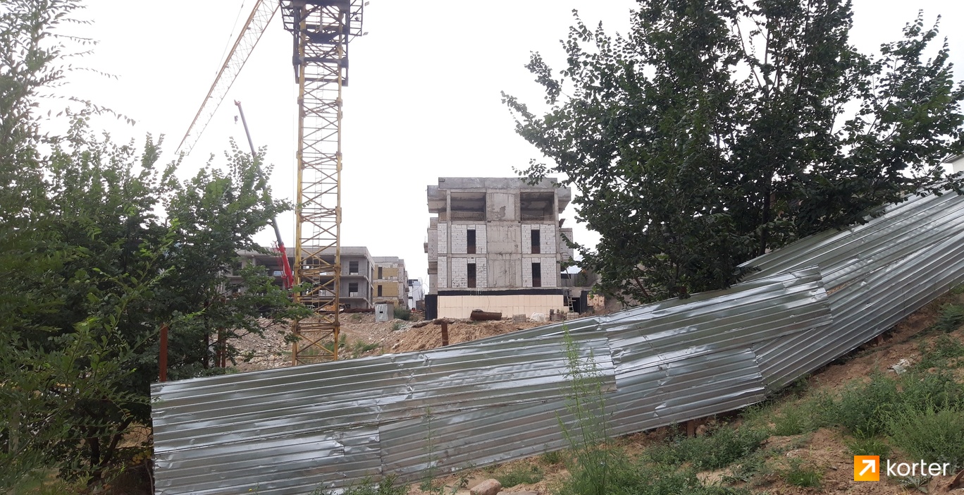 Ход строительства Клубный дом Saxon Yard - Ракурс 10, август 2023