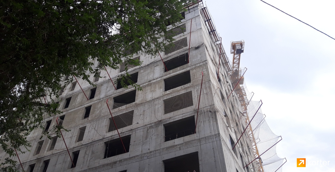 Ход строительства Апарт-отель Parkside Living - Ракурс 4, август 2023