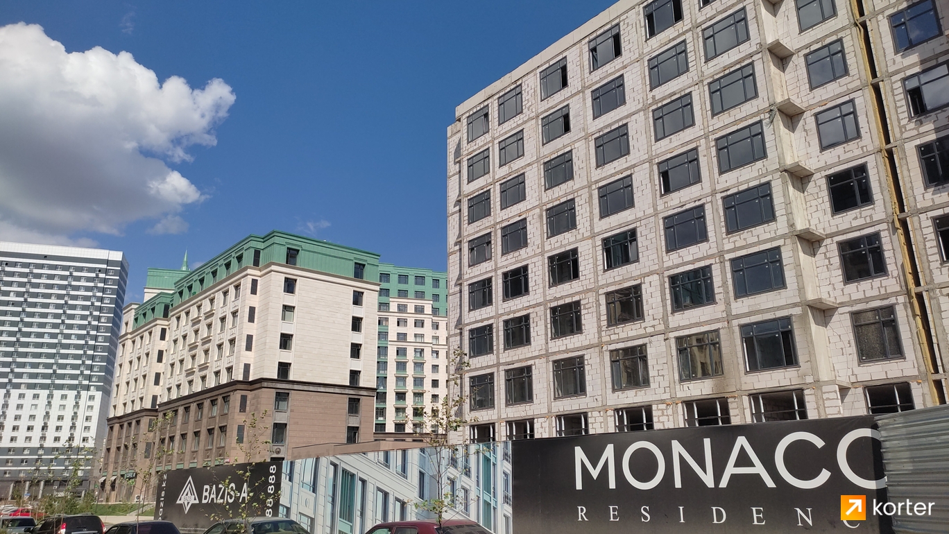 Ход строительства ЖК Monaco Residence - Ракурс 6, август 2023