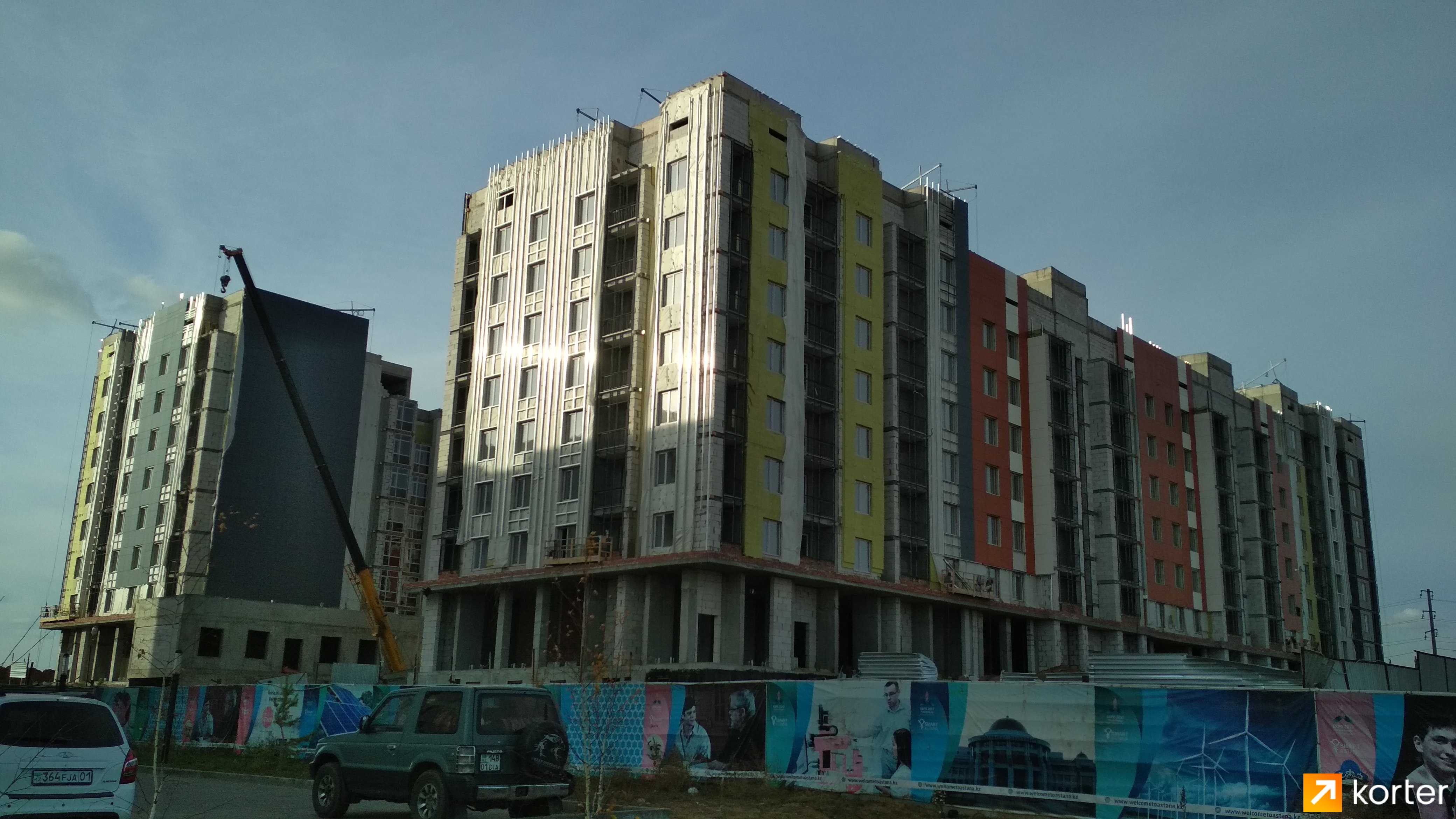 Ход строительства ЖК Астана сани - Ракурс 1, Октябрь 2019