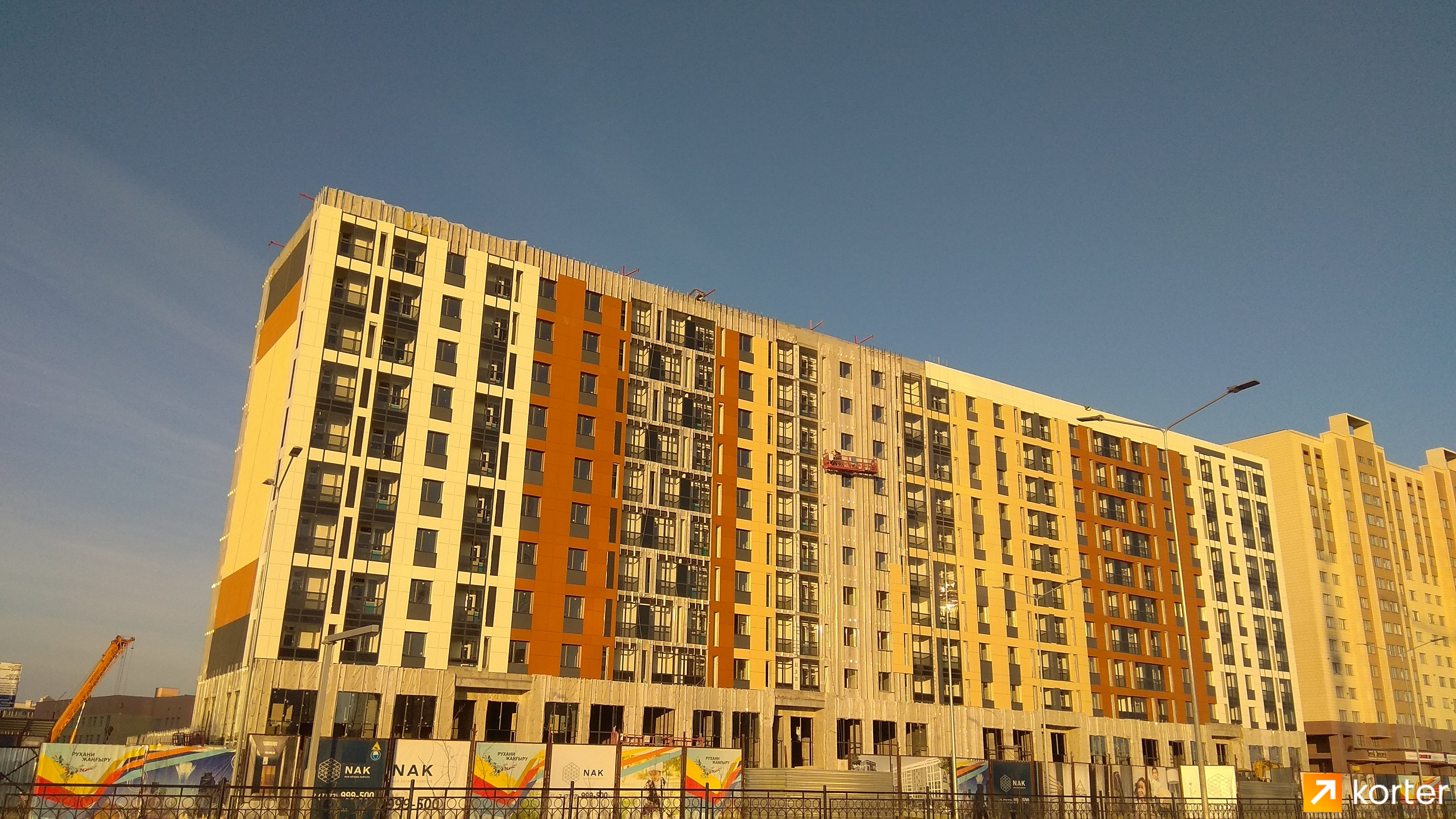 Ход строительства ЖК Айналайын - Ракурс 2, Октябрь 2019