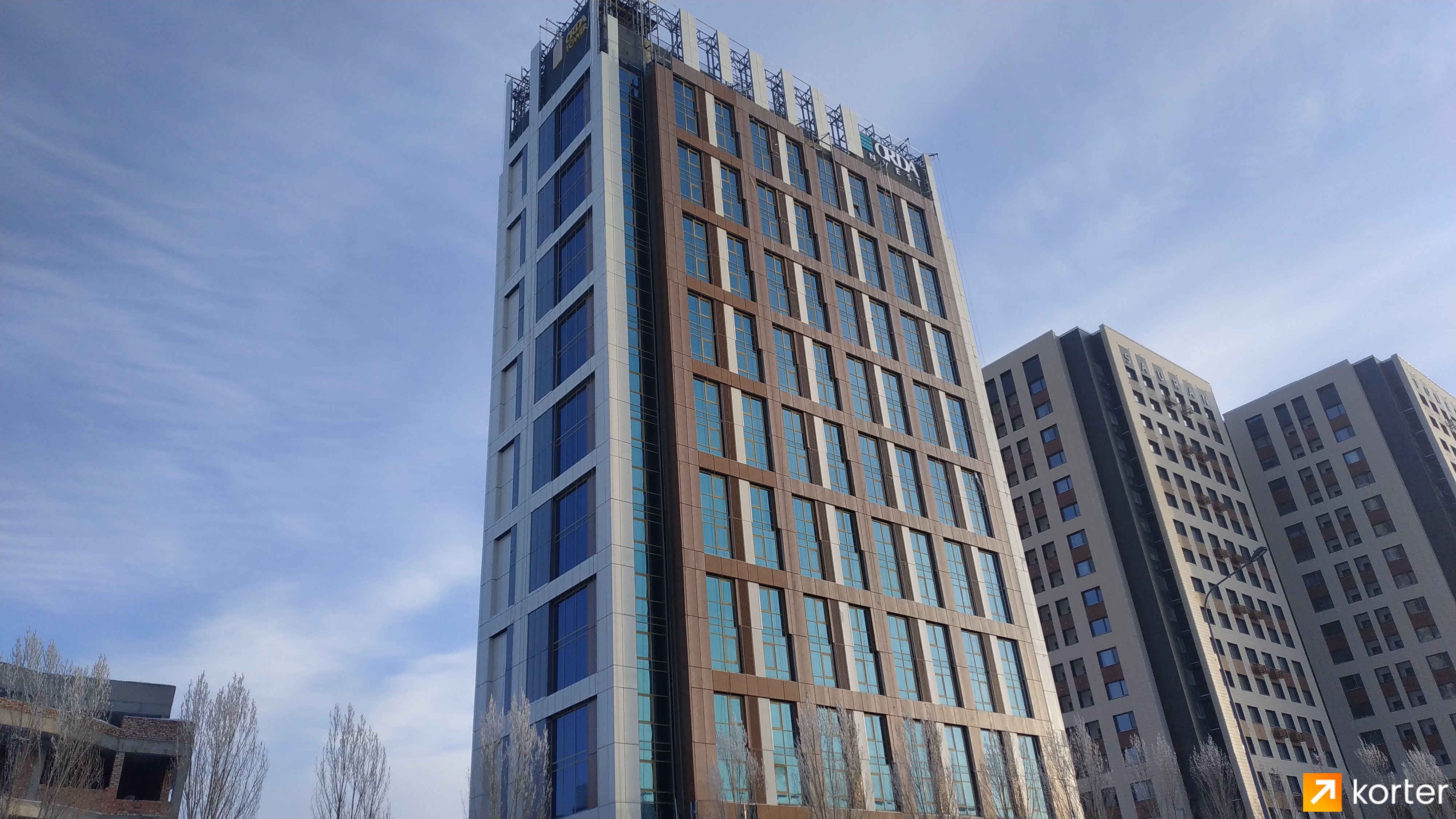 Ход строительства ЖК Orda Tower - Ракурс 6, Январь 2020