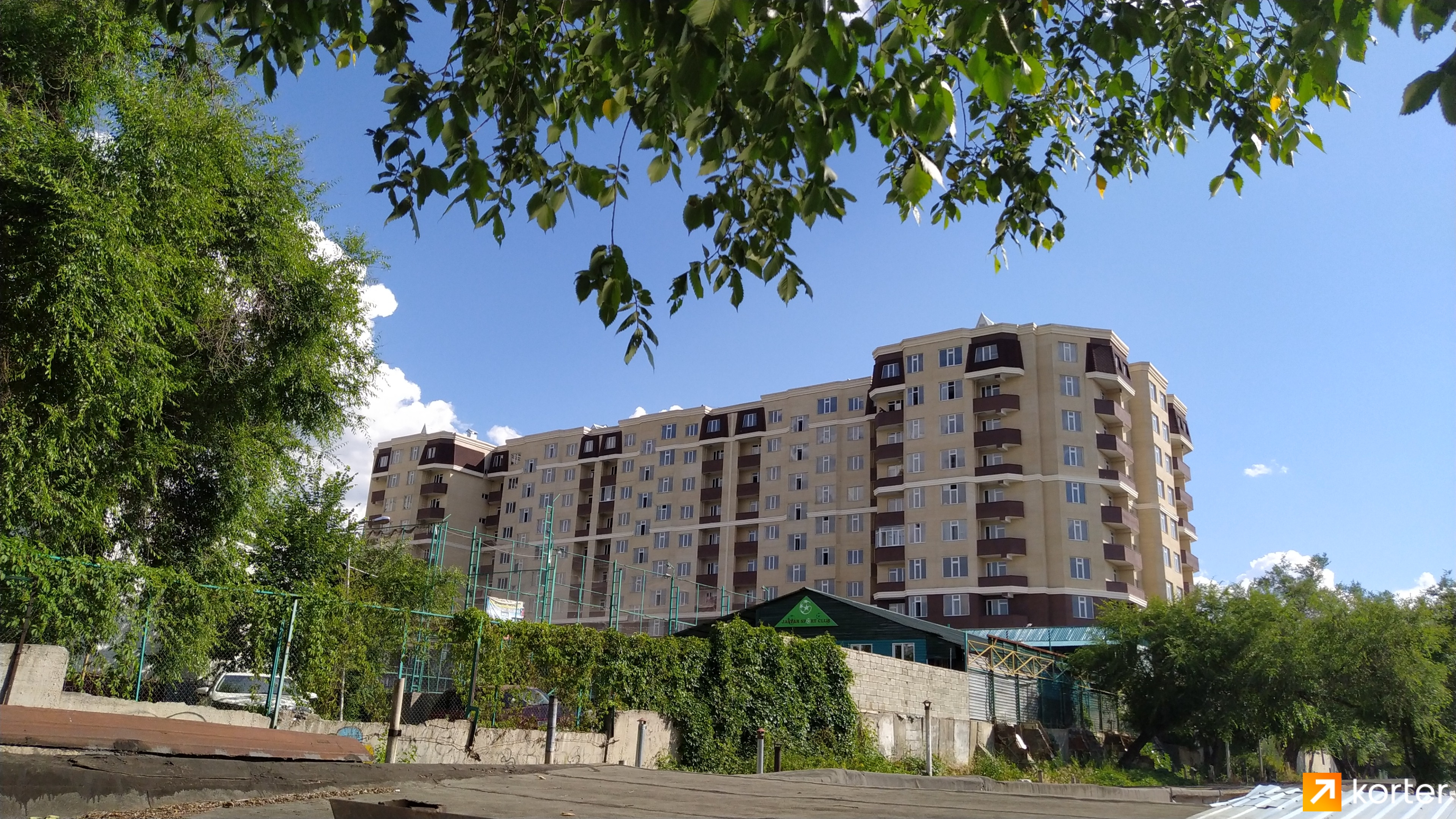 Ход строительства ЖК Алтынсарин - Ракурс 2, Июнь 2020