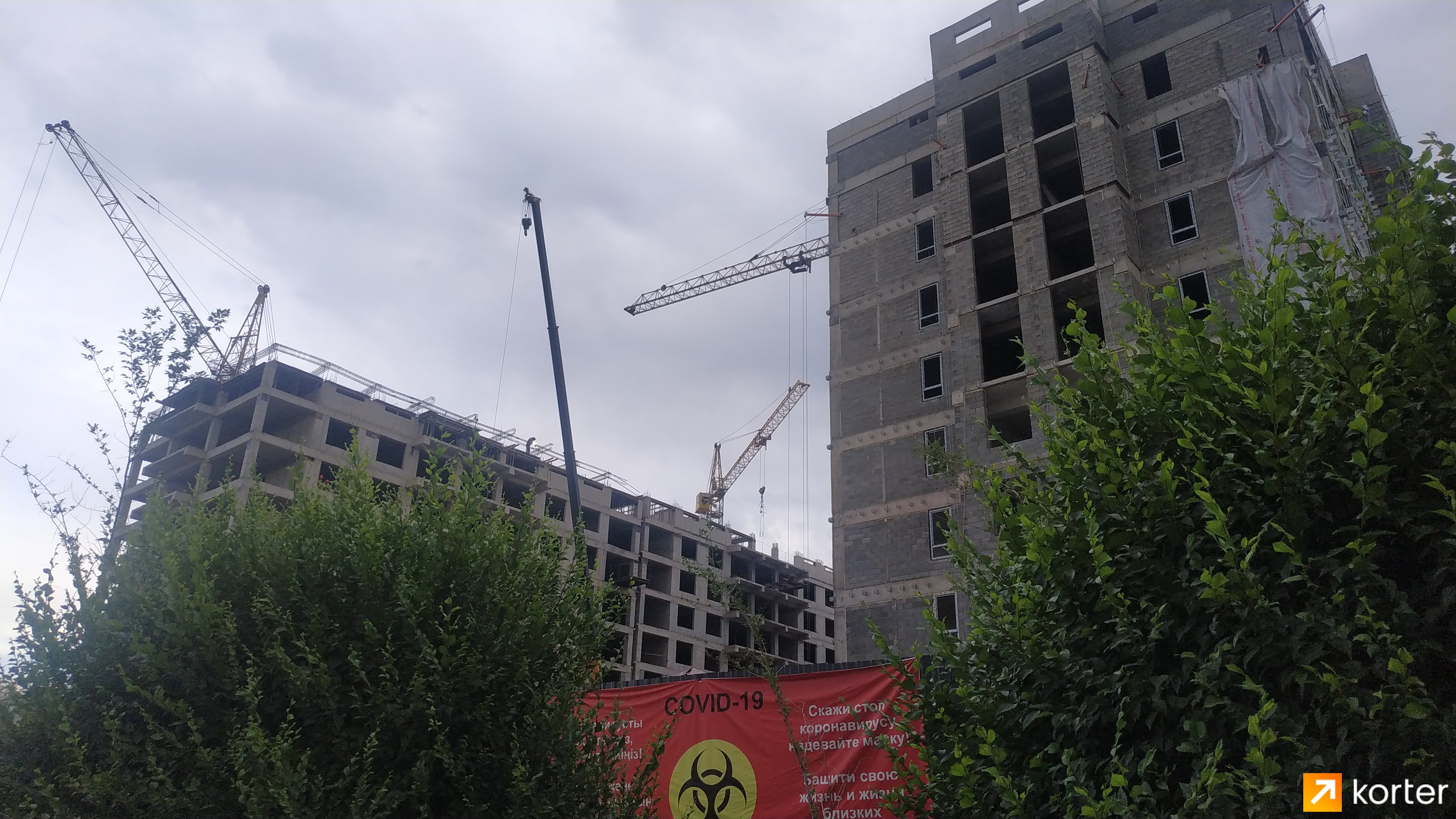 Ход строительства ЖК Меркур Град - Ракурс 5, Июнь 2021