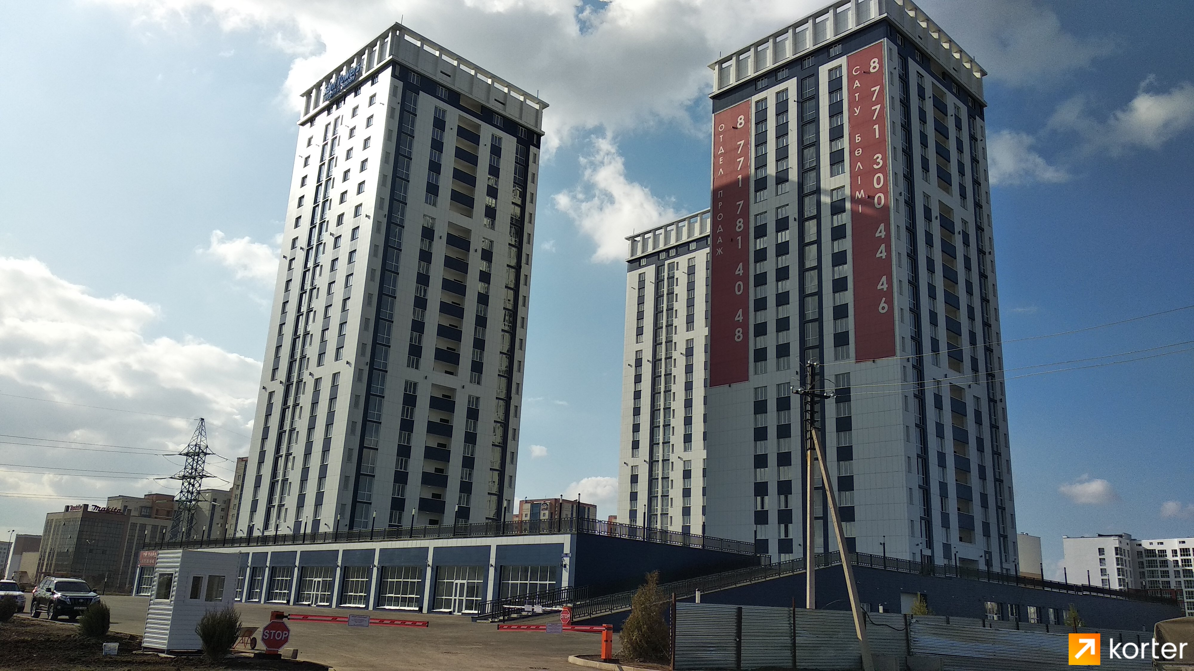 Ход строительства ЖК Sani Towers - Ракурс 2, Октябрь 2021