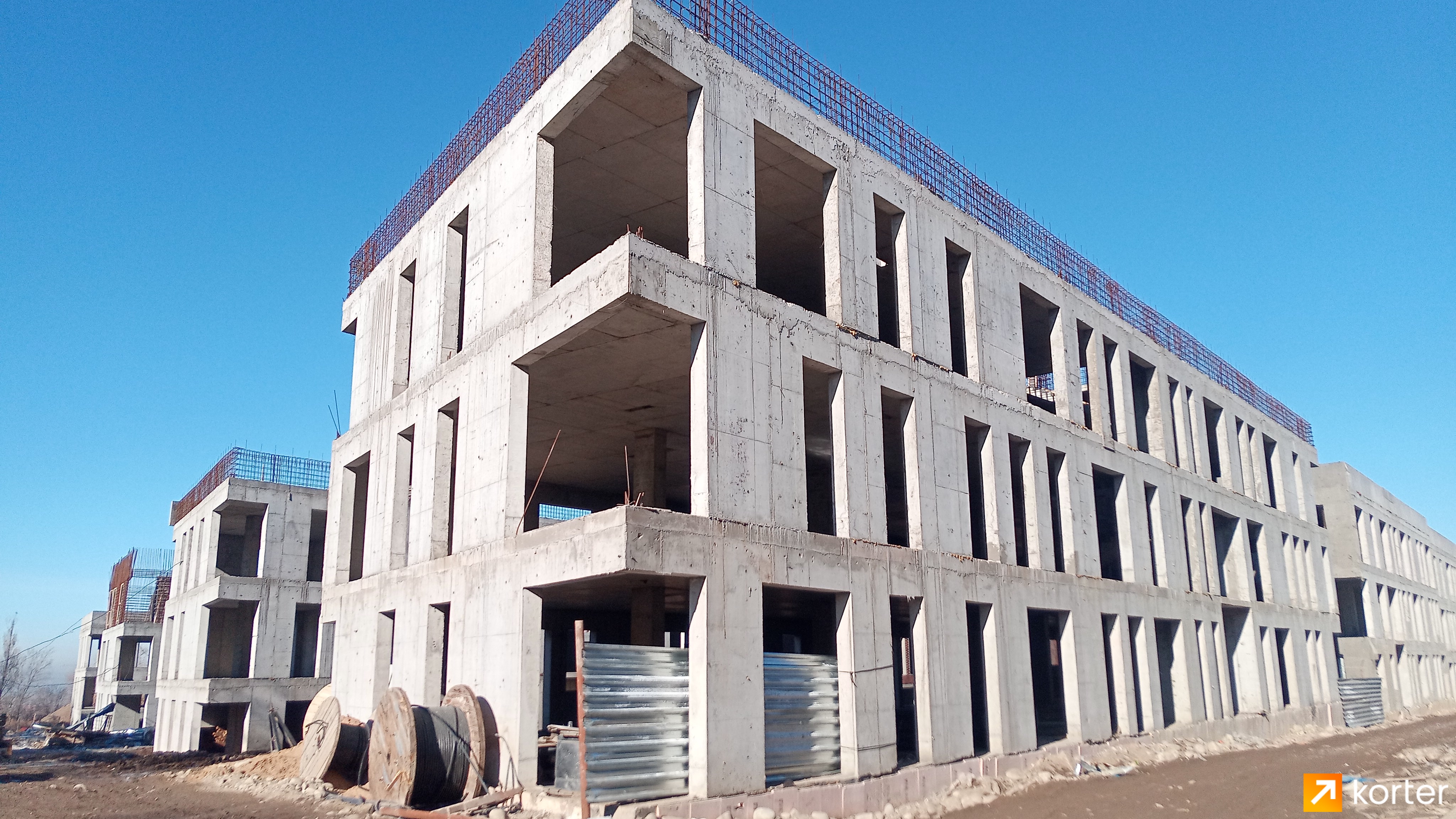 Ход строительства ЖК Esentai City - Ракурс 9, Январь 2022