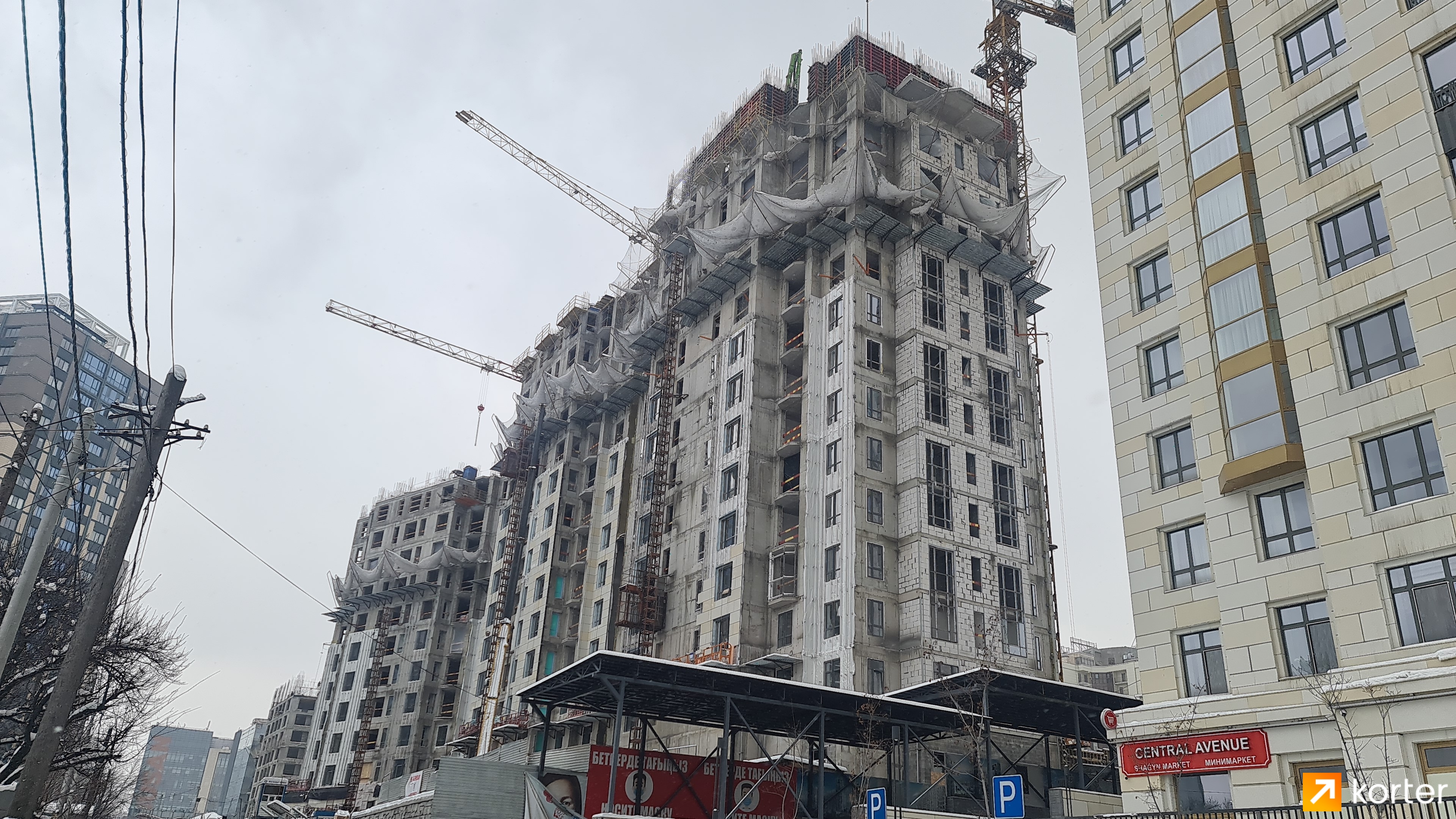 Ход строительства ЖК Central Avenue - Ракурс 11, Февраль 2022