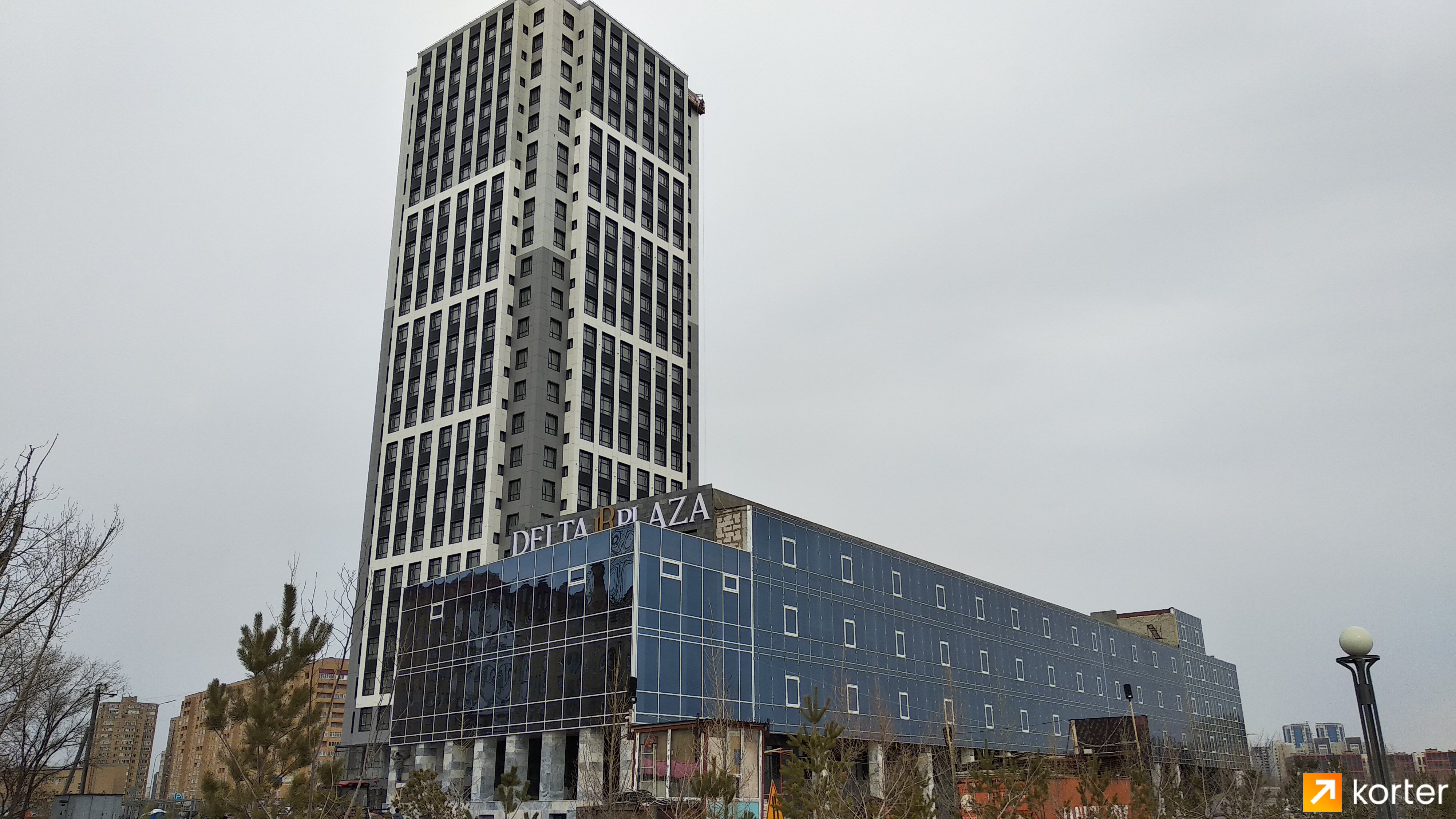 Ход строительства ЖК Esil Tower - Ракурс 1, Апрель 2022