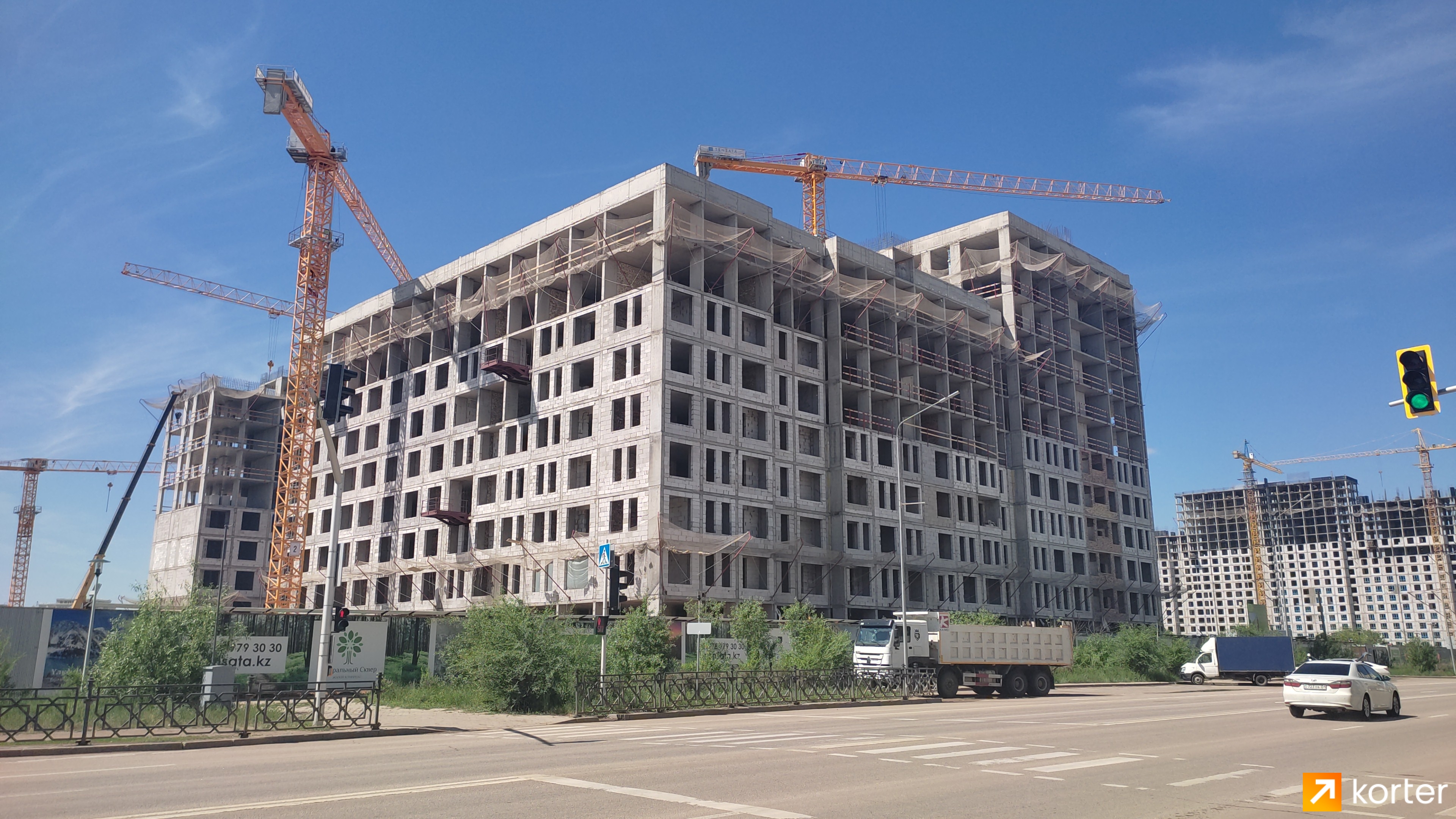 Ход строительства ЖК Центральный Сквер - Ракурс 3, Май 2022