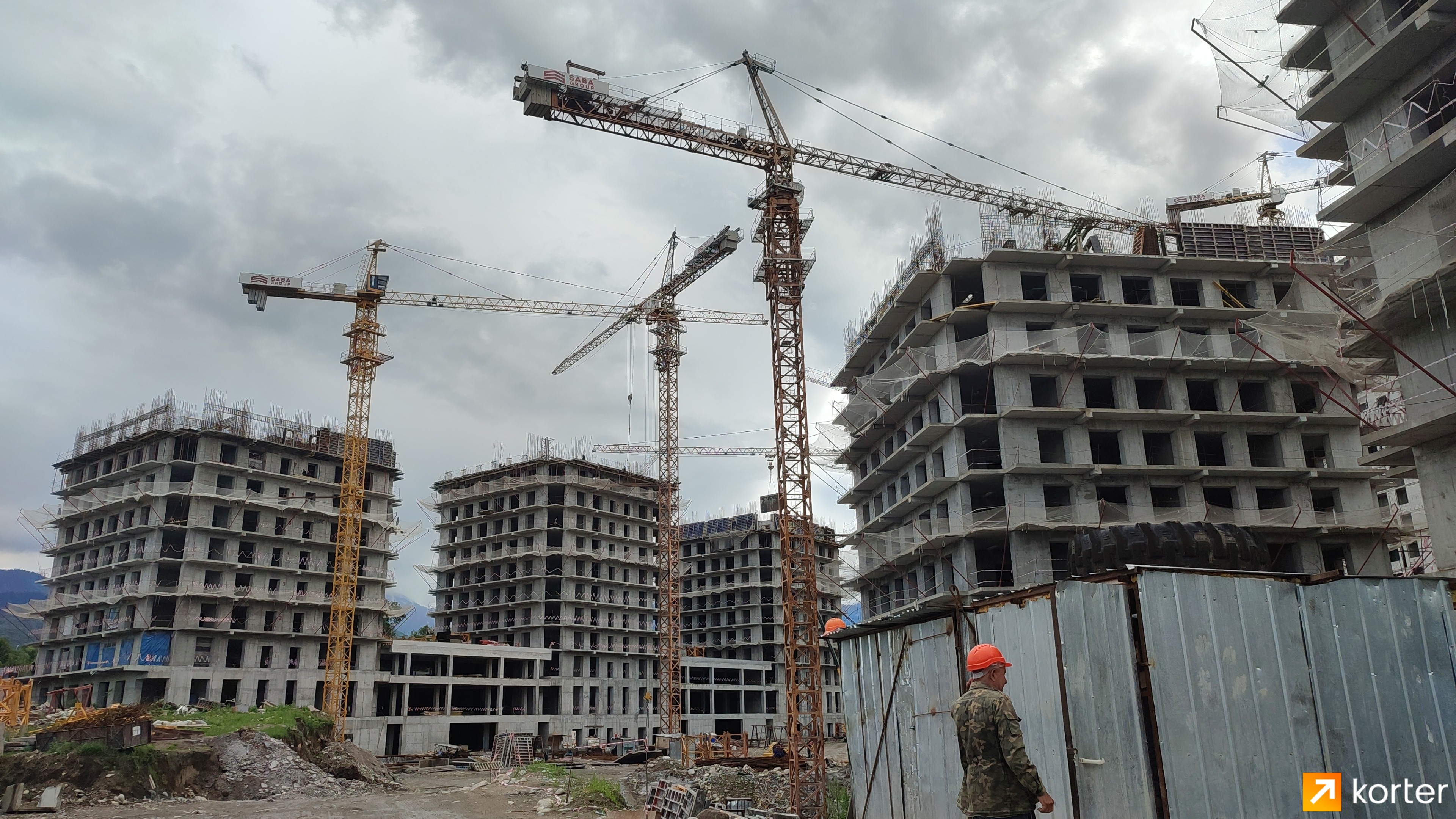 Ход строительства ЖК Комфорт Сити - Ракурс 5, Май 2022