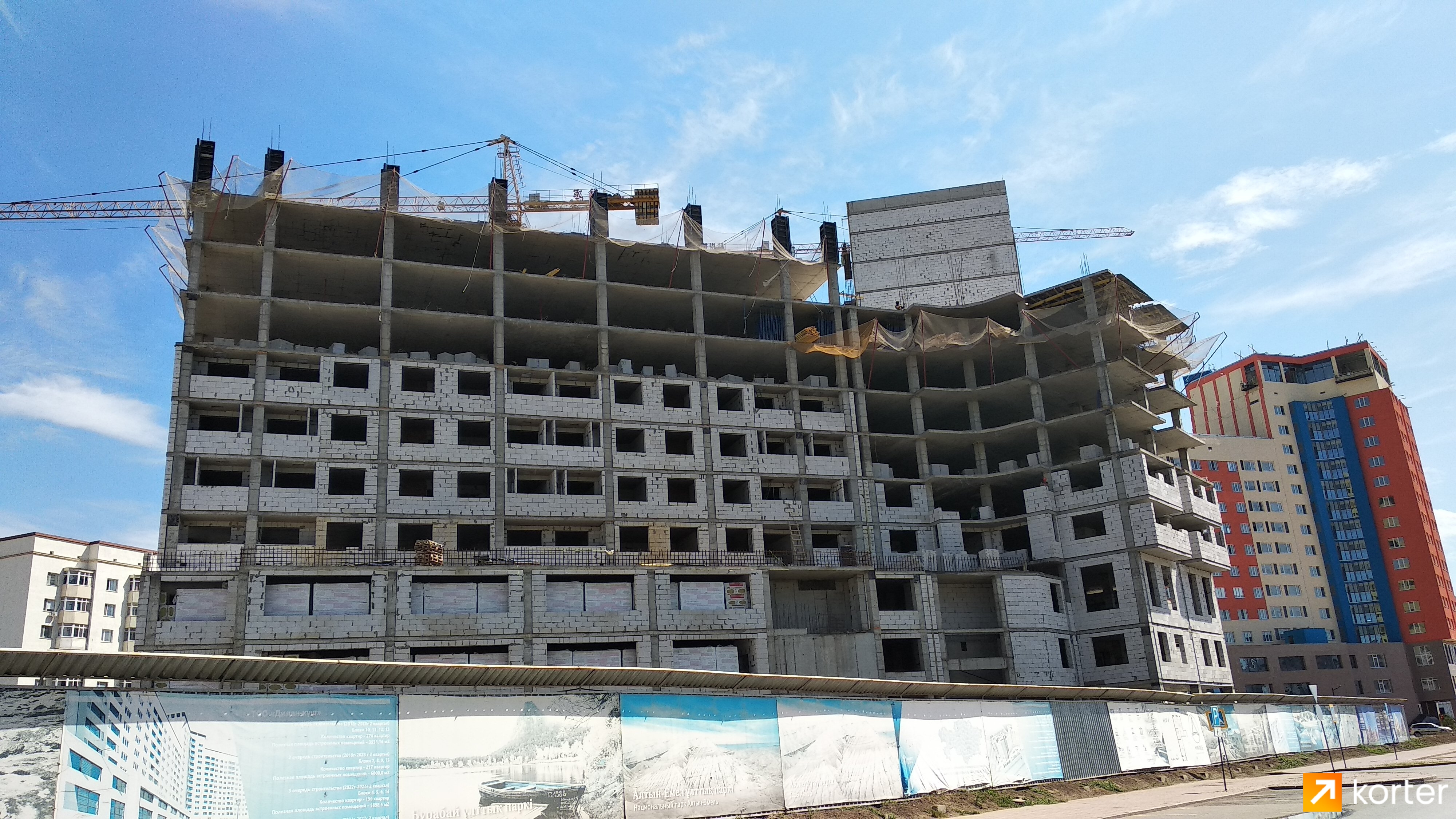 Ход строительства ЖК Мирадж - Ракурс 9, Июнь 2022
